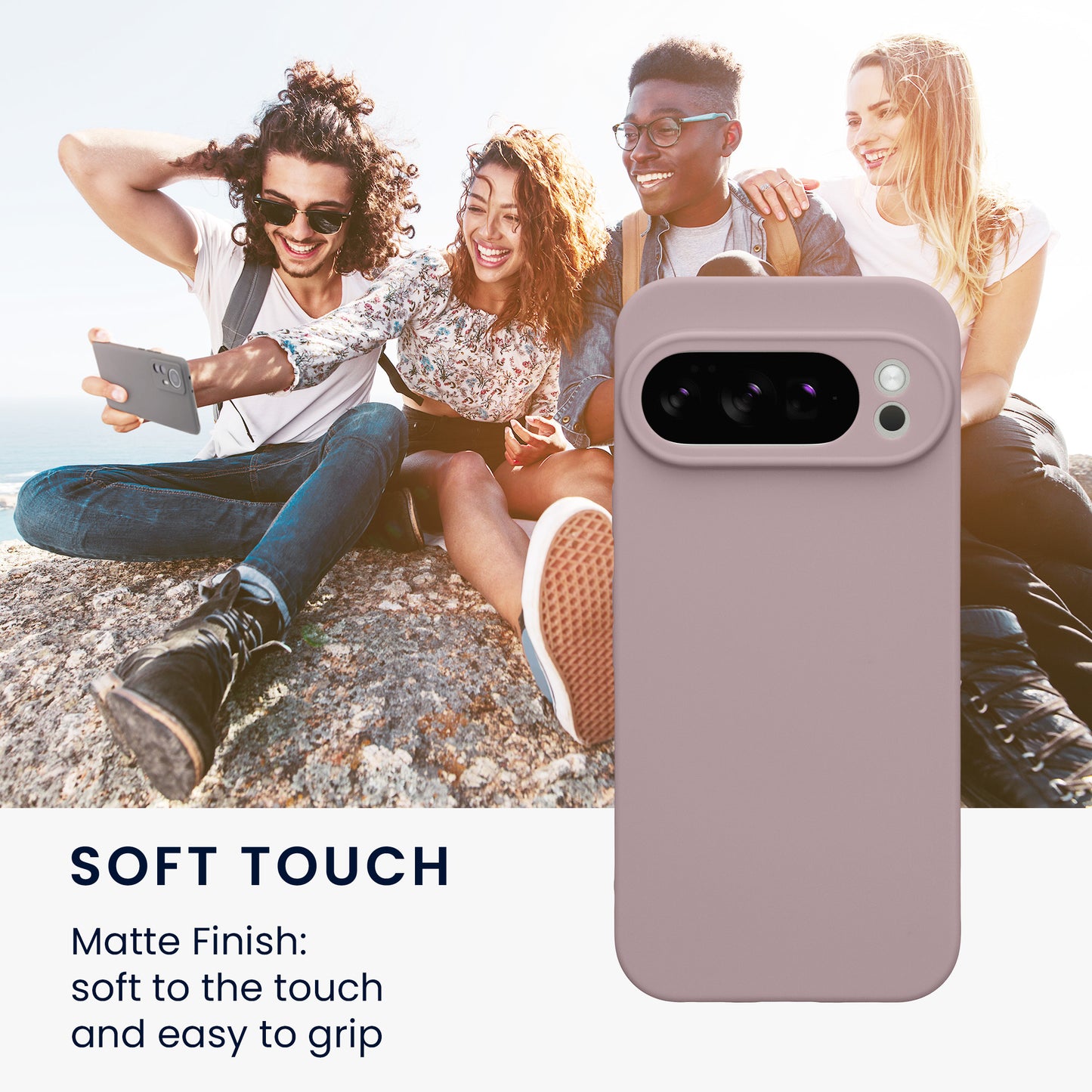 kwmobile Handyhülle für Google Pixel 10 Pro Hülle - weiches Handy Silikon Case - Schutzhülle Cover