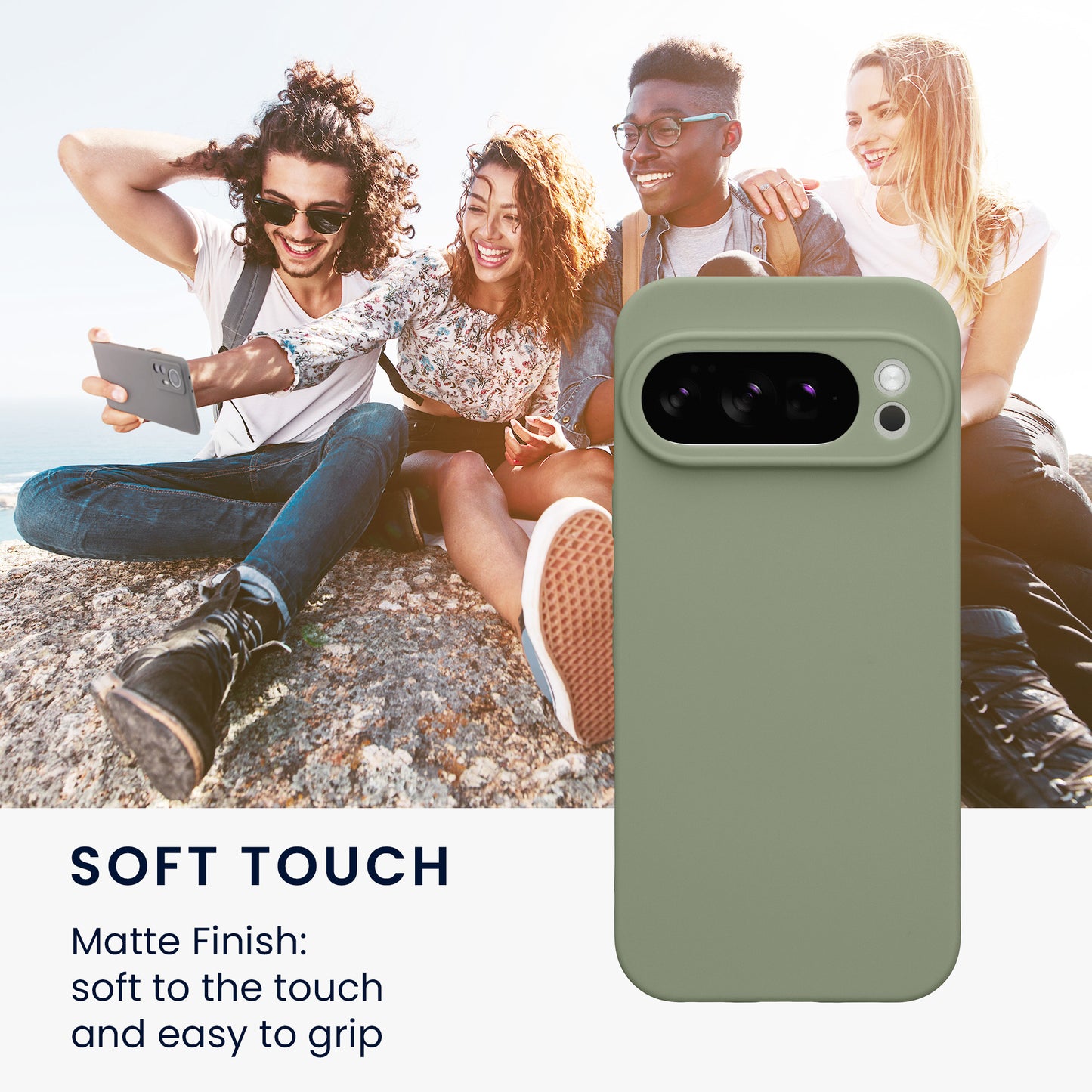 kwmobile Handyhülle für Google Pixel 10 Pro Hülle - weiches Handy Silikon Case - Schutzhülle Cover