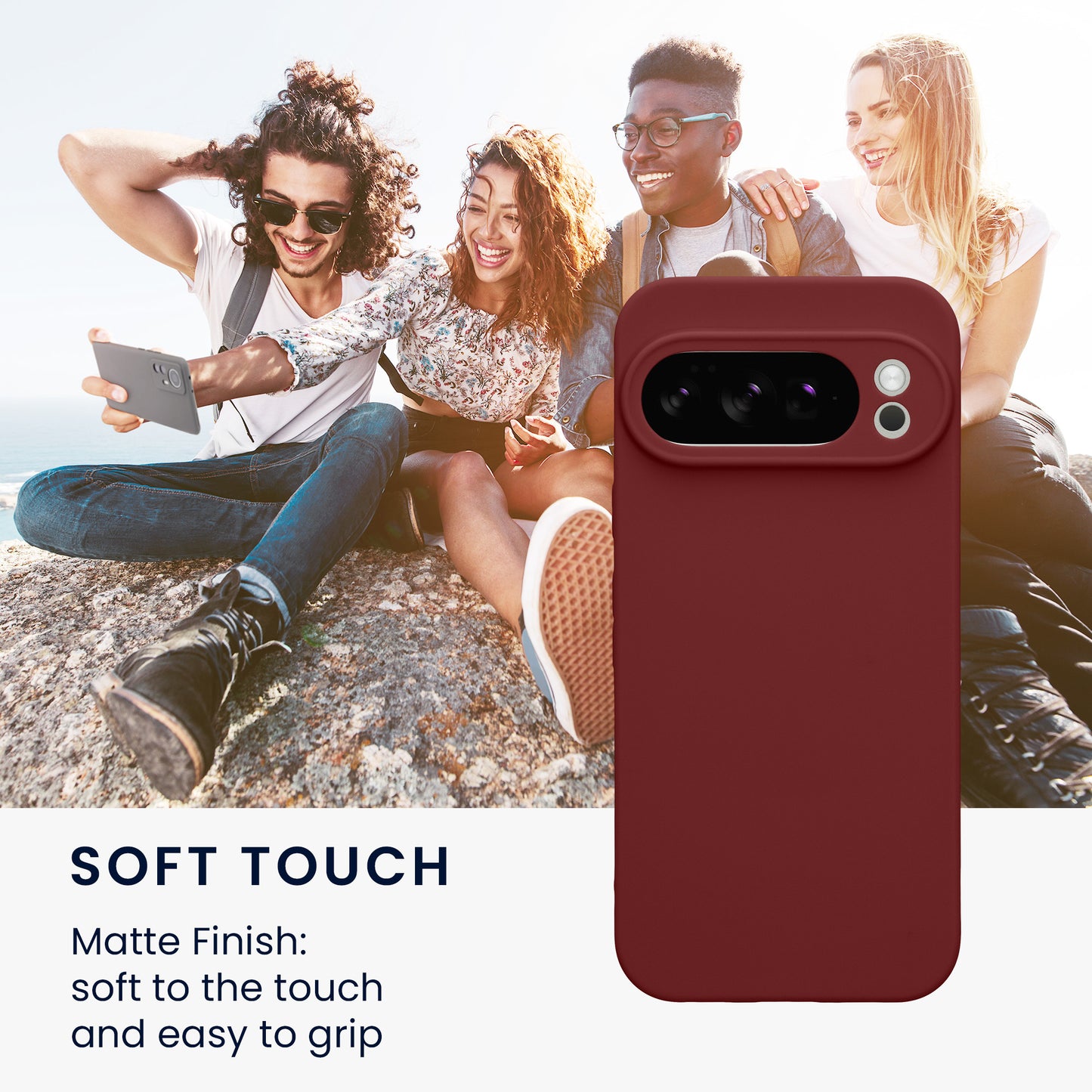 kwmobile Handyhülle für Google Pixel 10 Pro Hülle - weiches Handy Silikon Case - Schutzhülle Cover