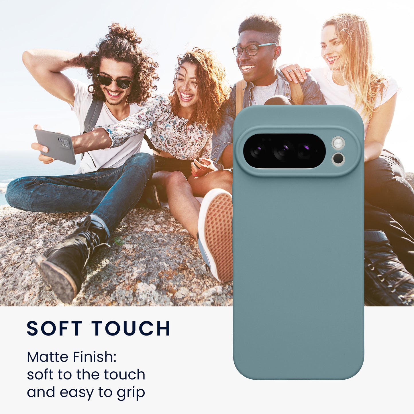 kwmobile Handyhülle für Google Pixel 10 Pro Hülle - weiches Handy Silikon Case - Schutzhülle Cover