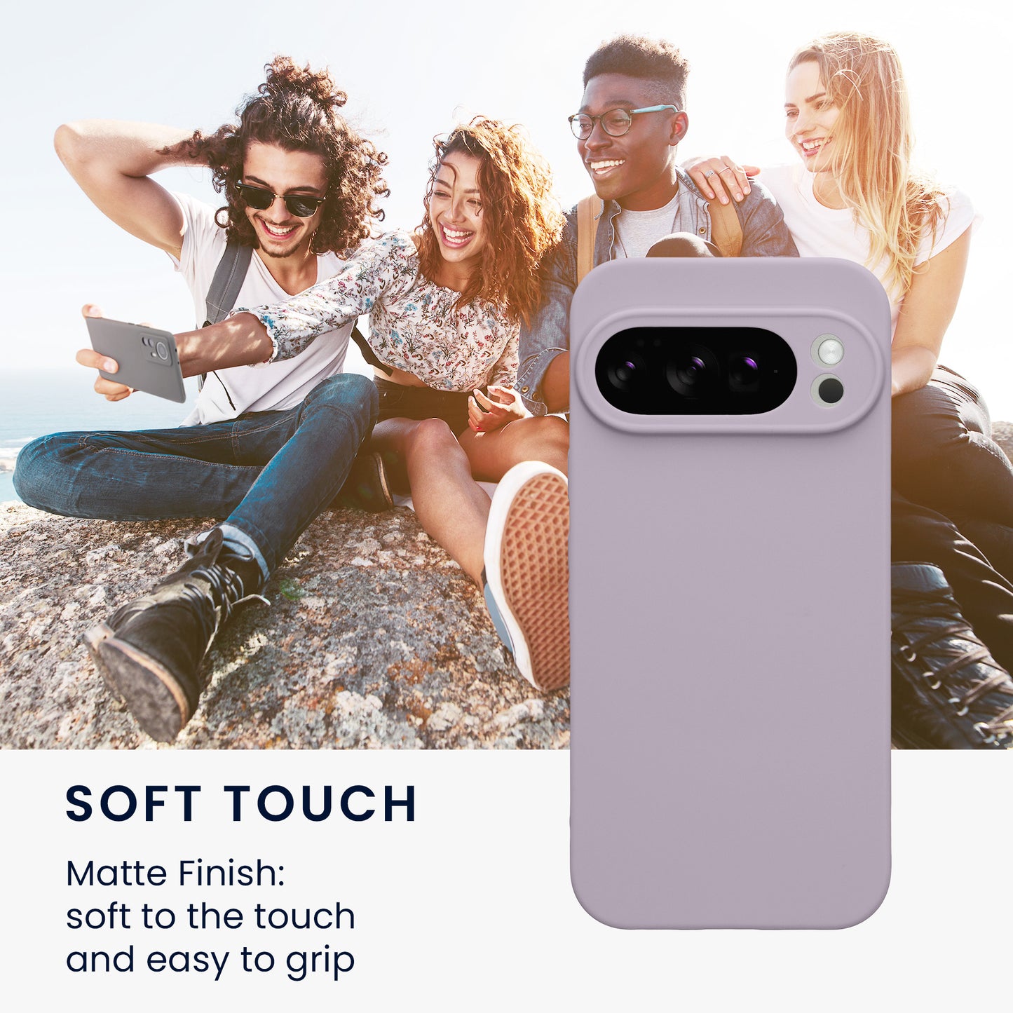 kwmobile Handyhülle für Google Pixel 10 Pro Hülle - weiches Handy Silikon Case - Schutzhülle Cover