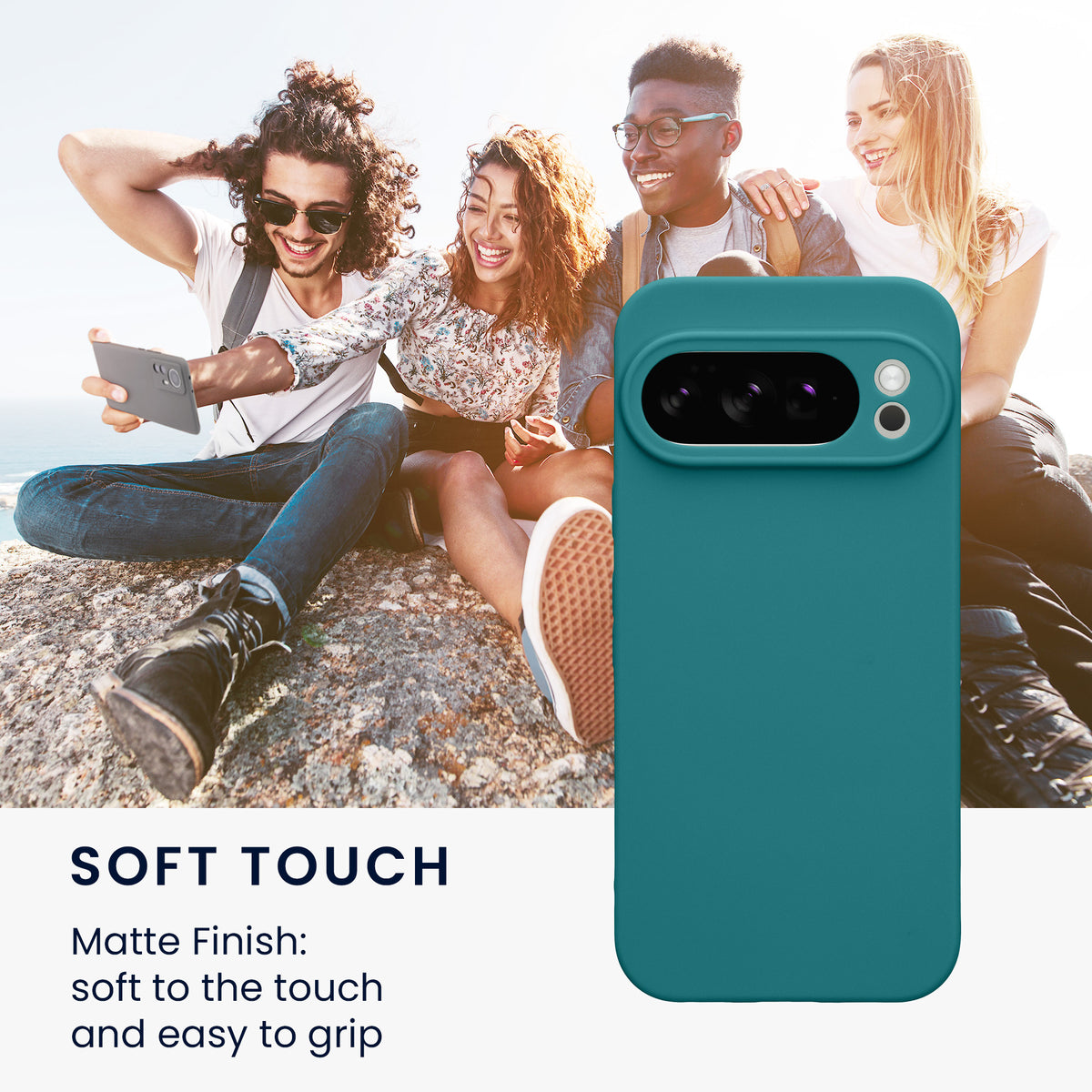 kwmobile Handyhülle für Google Pixel 10 Pro Hülle - weiches Handy Silikon Case - Schutzhülle Cover