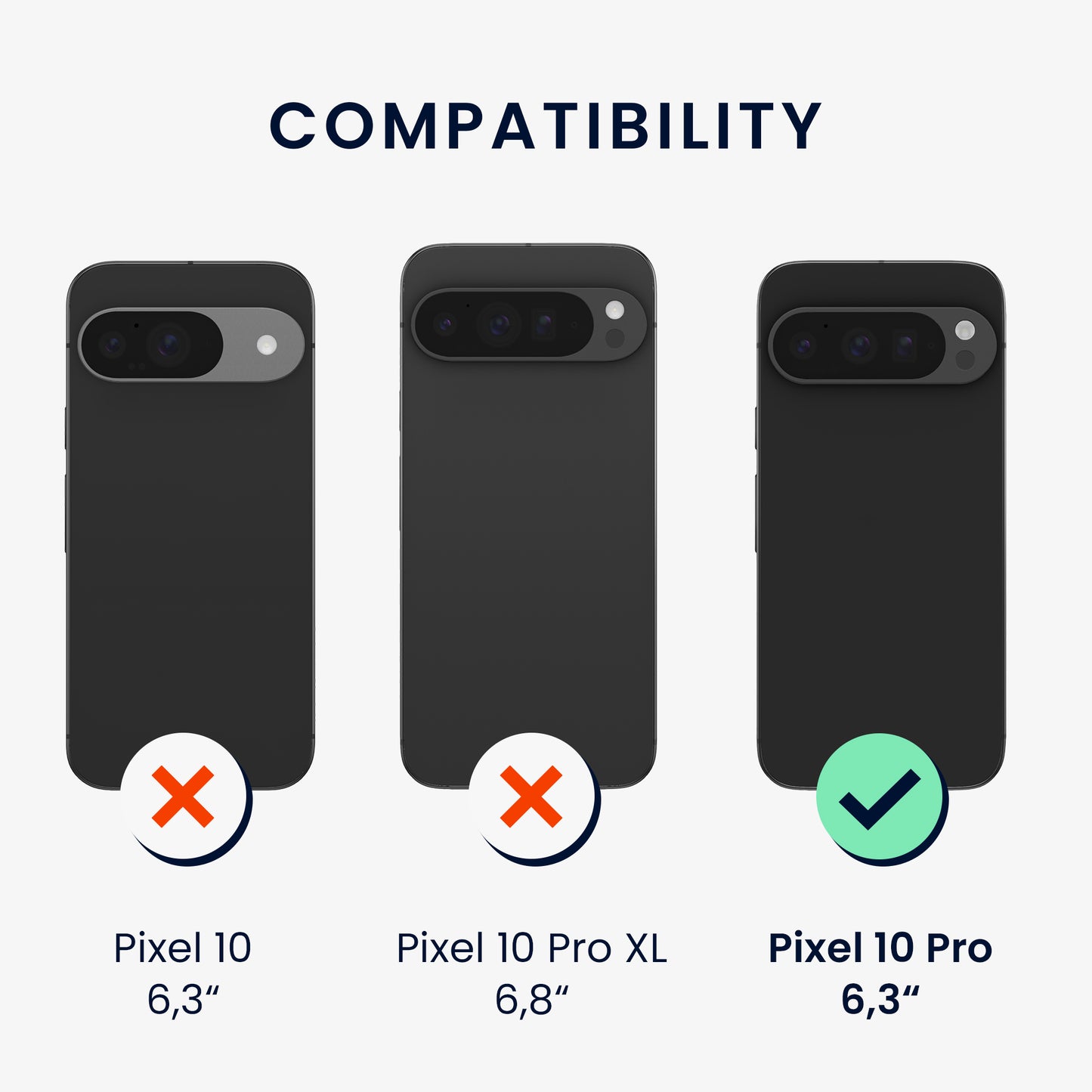 kwmobile Handyhülle für Google Pixel 10 Pro Hülle - weiches Handy Silikon Case - Schutzhülle Cover