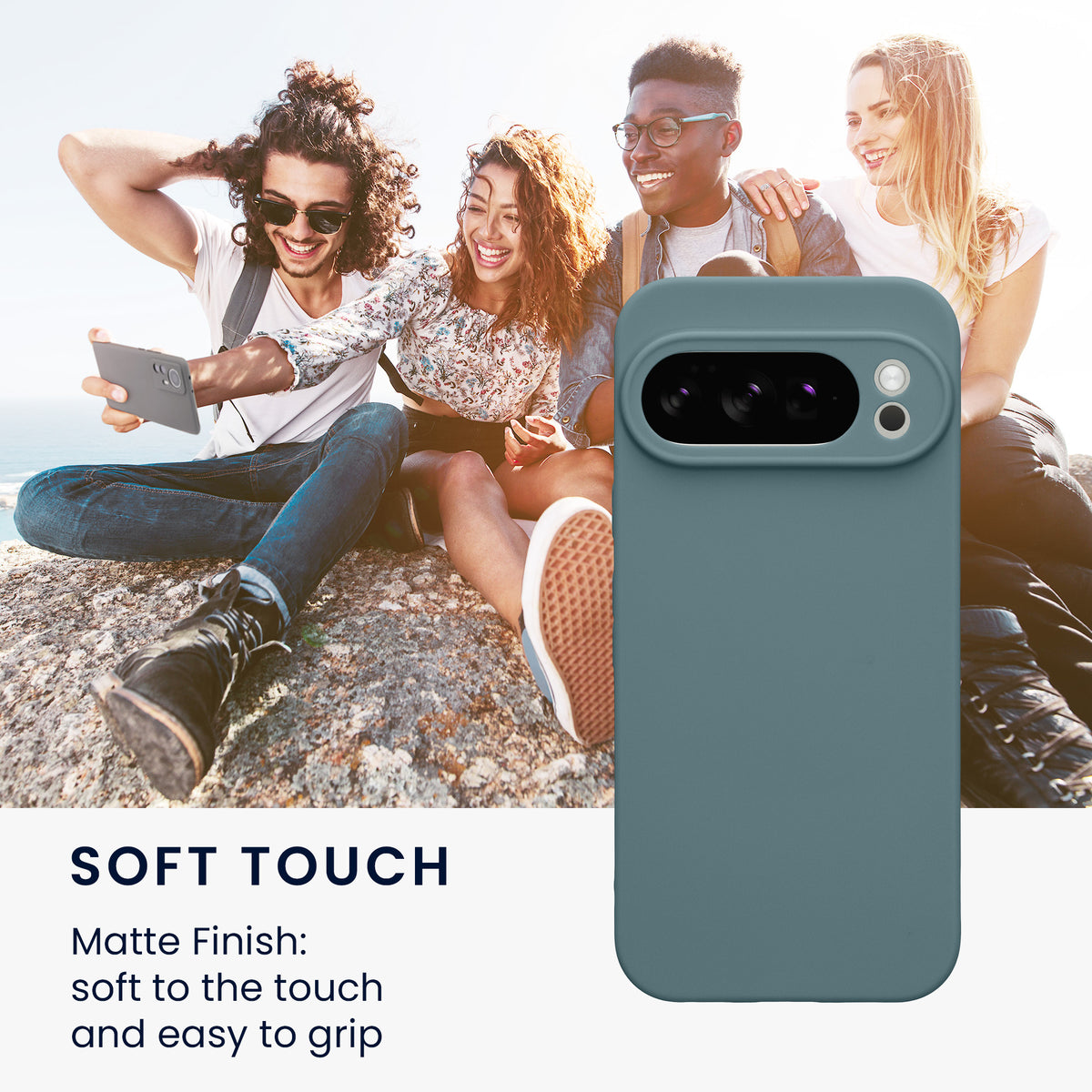 kwmobile Handyhülle für Google Pixel 10 Pro Hülle - weiches Handy Silikon Case - Schutzhülle Cover