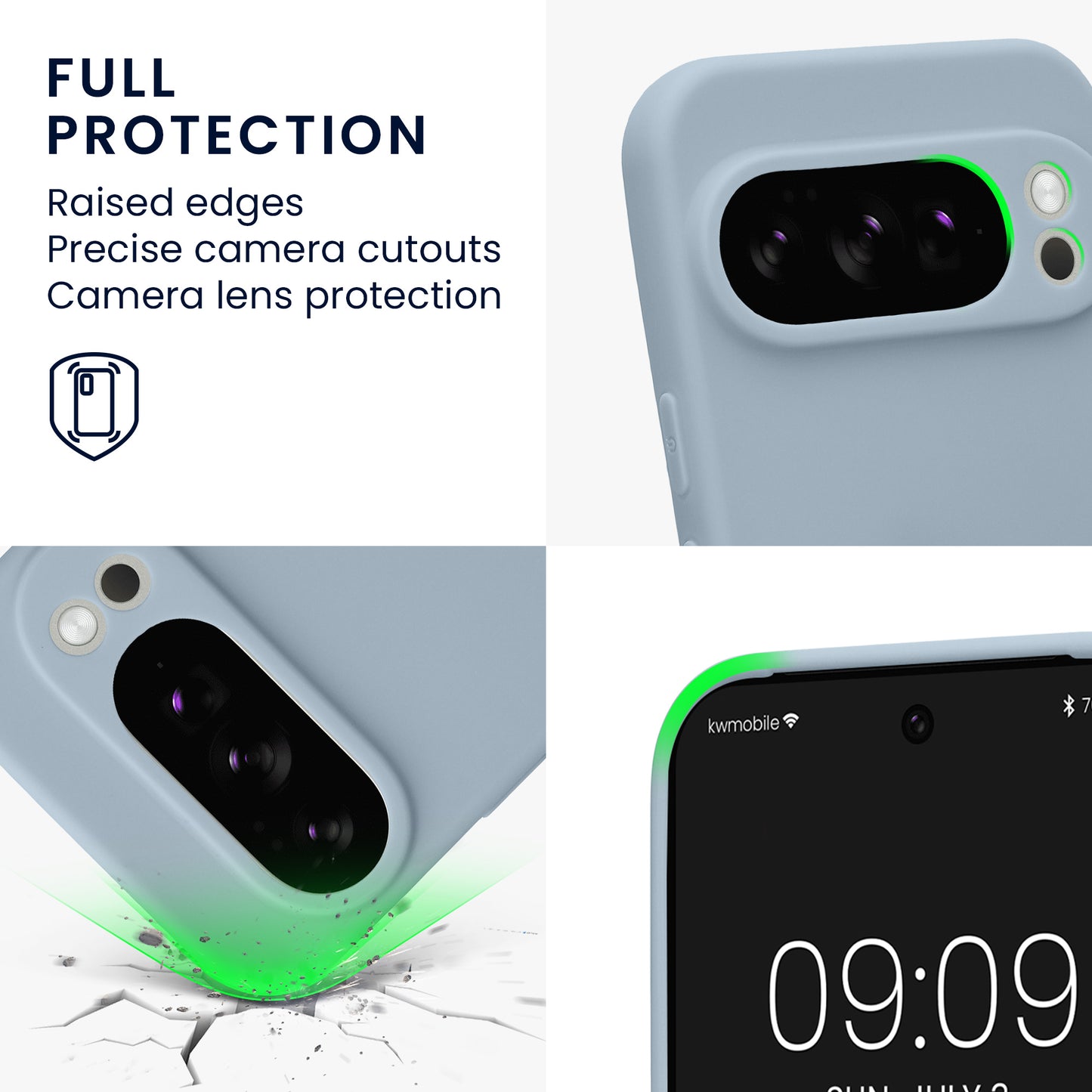 kwmobile Handyhülle für Google Pixel 10 Pro Hülle - weiches Handy Silikon Case - Schutzhülle Cover