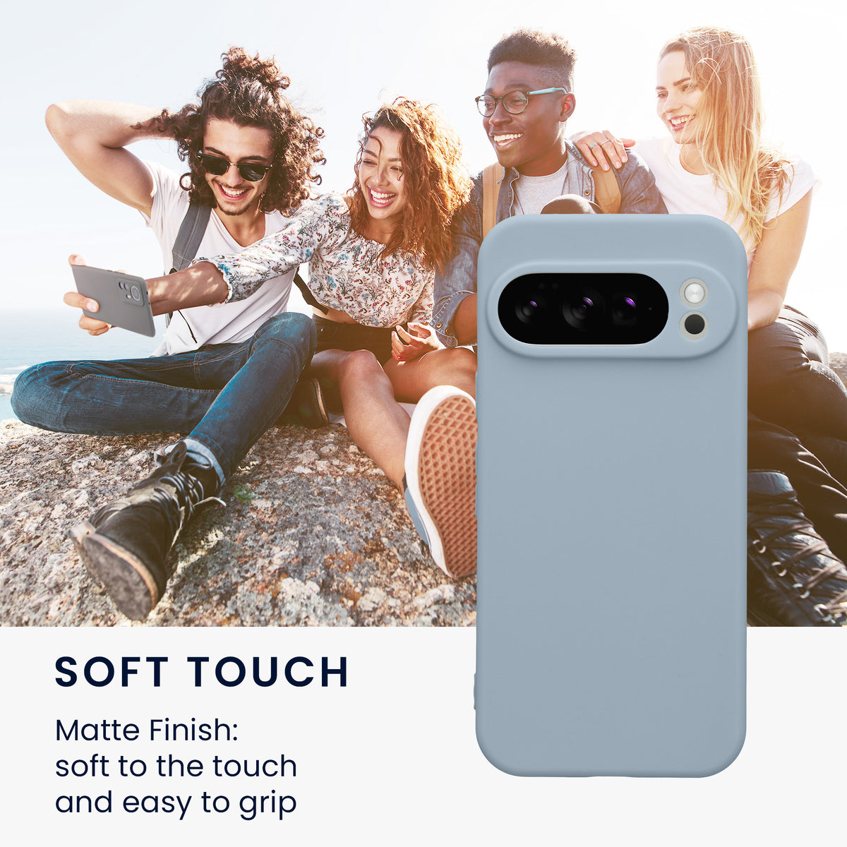 kwmobile Handyhülle für Google Pixel 10 Pro Hülle - weiches Handy Silikon Case - Schutzhülle Cover