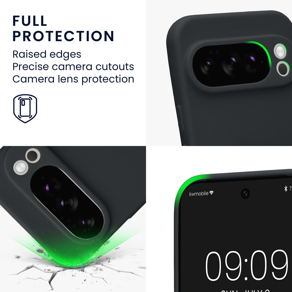 kwmobile Handyhülle für Google Pixel 10 Pro Hülle - weiches Handy Silikon Case - Schutzhülle Cover