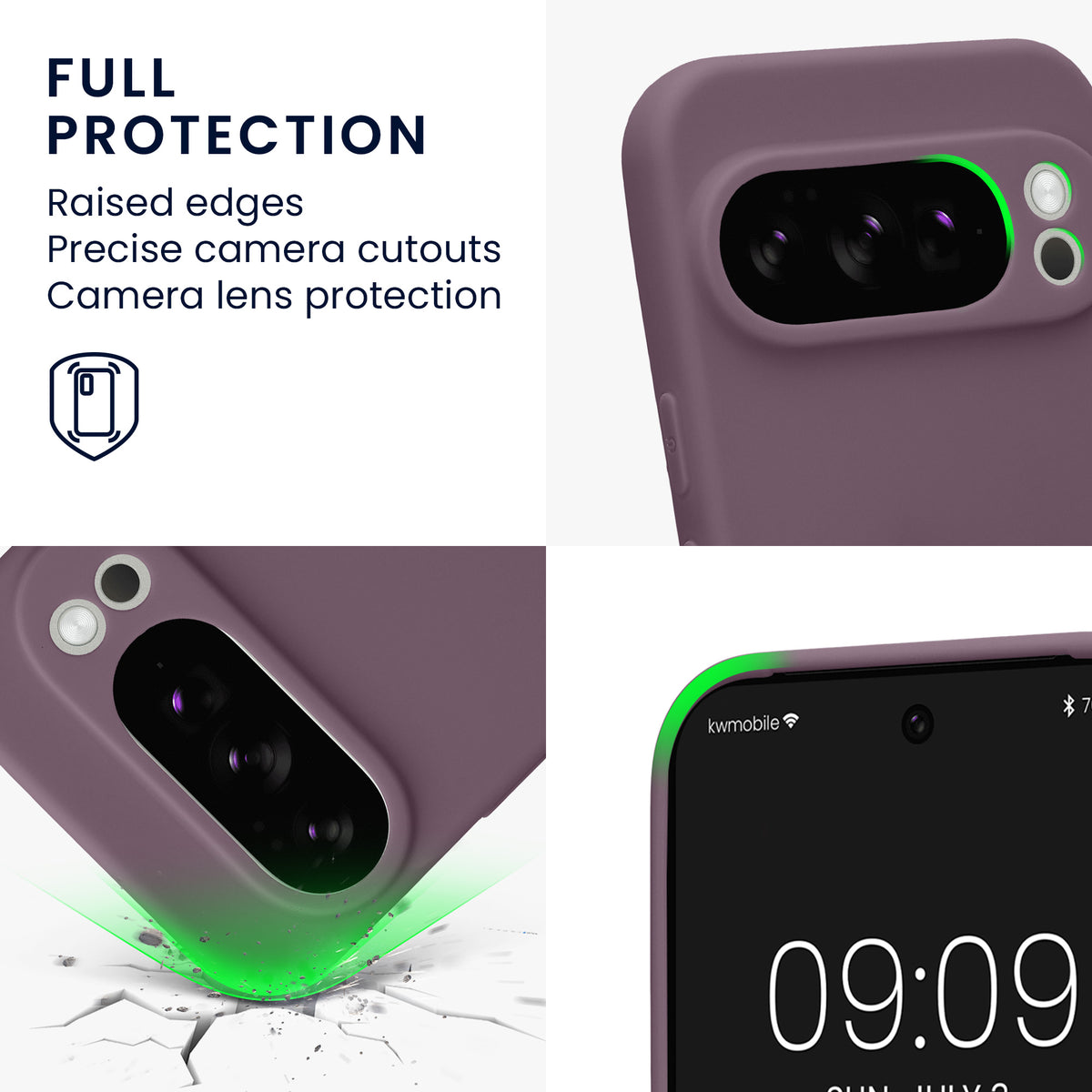 kwmobile Handyhülle für Google Pixel 10 Pro Hülle - weiches Handy Silikon Case - Schutzhülle Cover