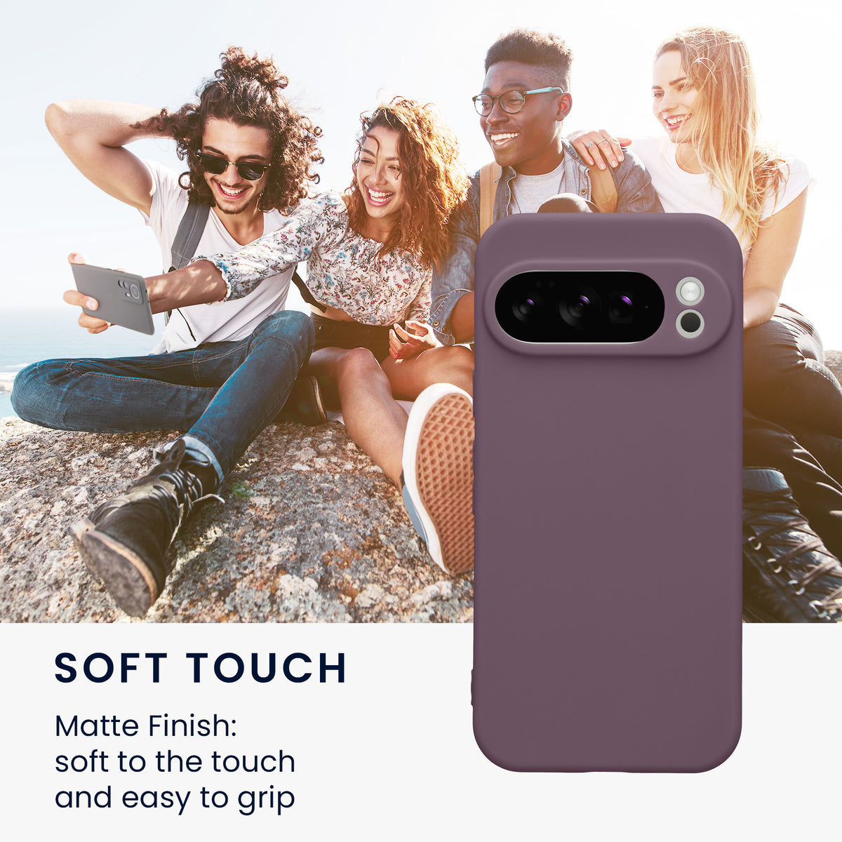 kwmobile Handyhülle für Google Pixel 10 Pro Hülle - weiches Handy Silikon Case - Schutzhülle Cover