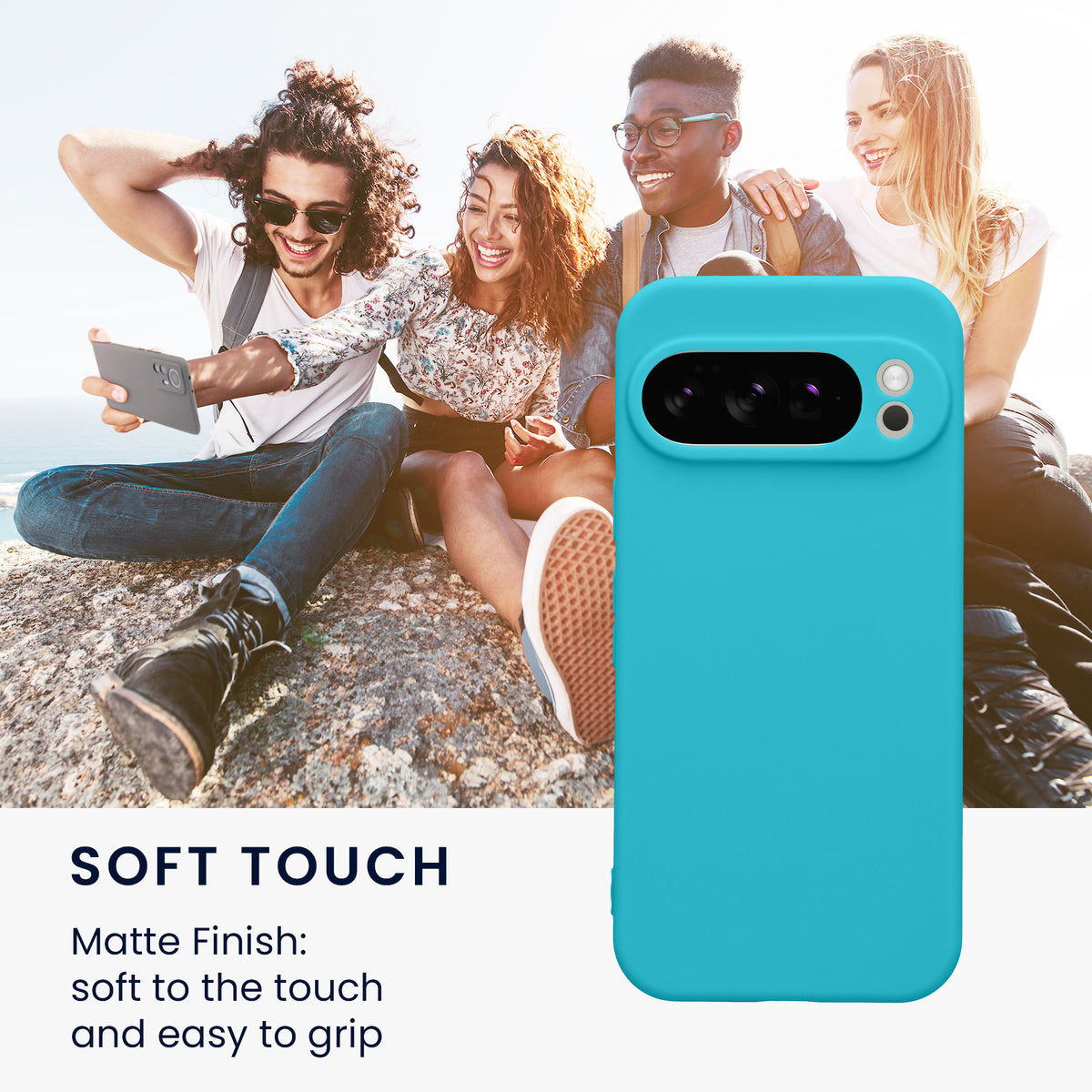 kwmobile Handyhülle für Google Pixel 10 Pro Hülle - weiches Handy Silikon Case - Schutzhülle Cover
