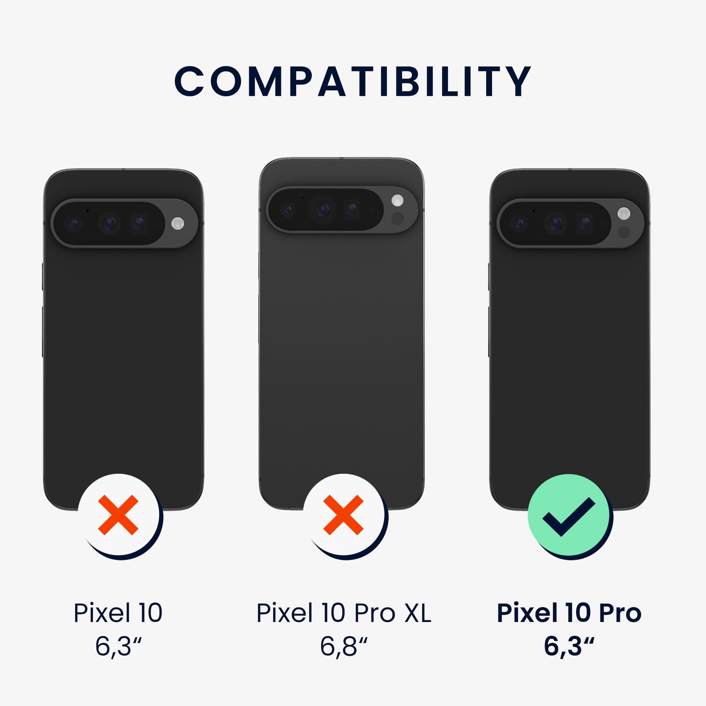 kwmobile Handyhülle für Google Pixel 10 Pro Hülle - weiches Handy Silikon Case - Schutzhülle Cover