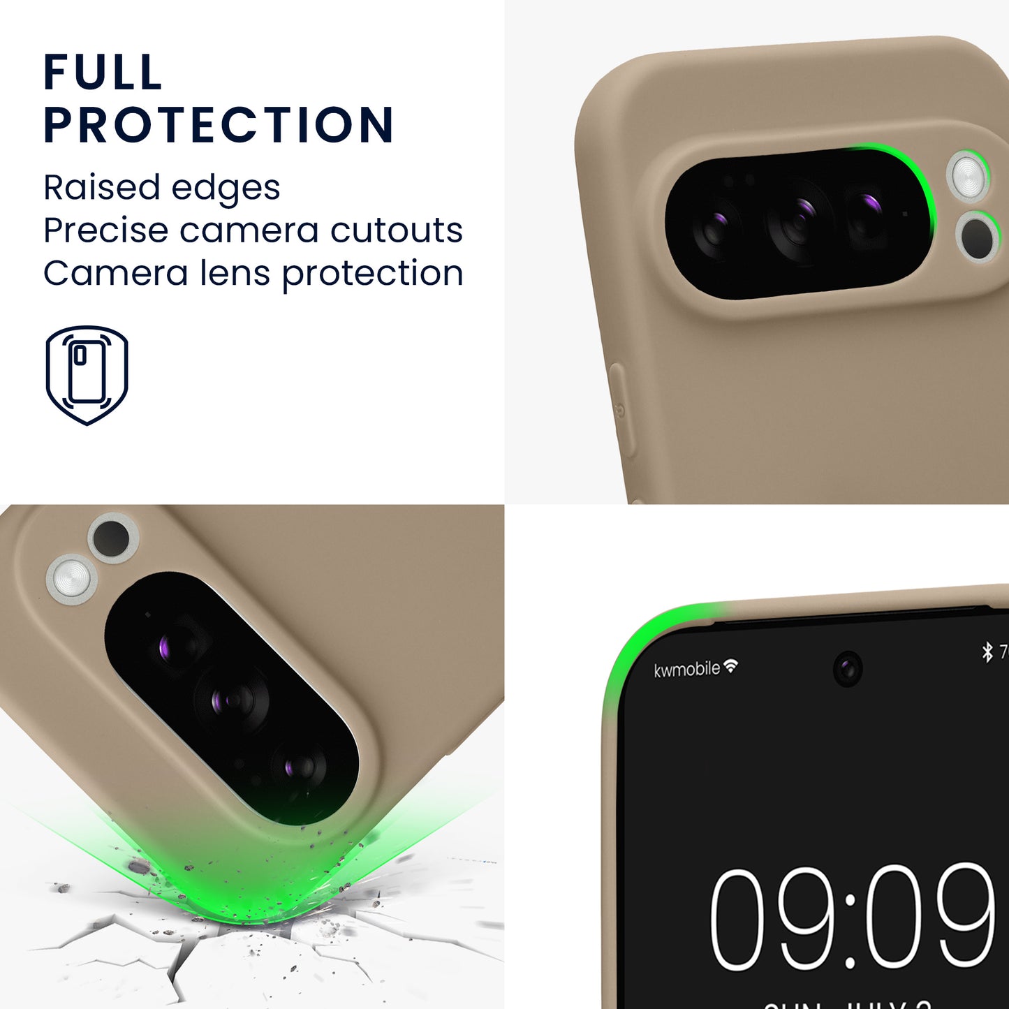 kwmobile Handyhülle für Google Pixel 10 Pro Hülle - weiches Handy Silikon Case - Schutzhülle Cover