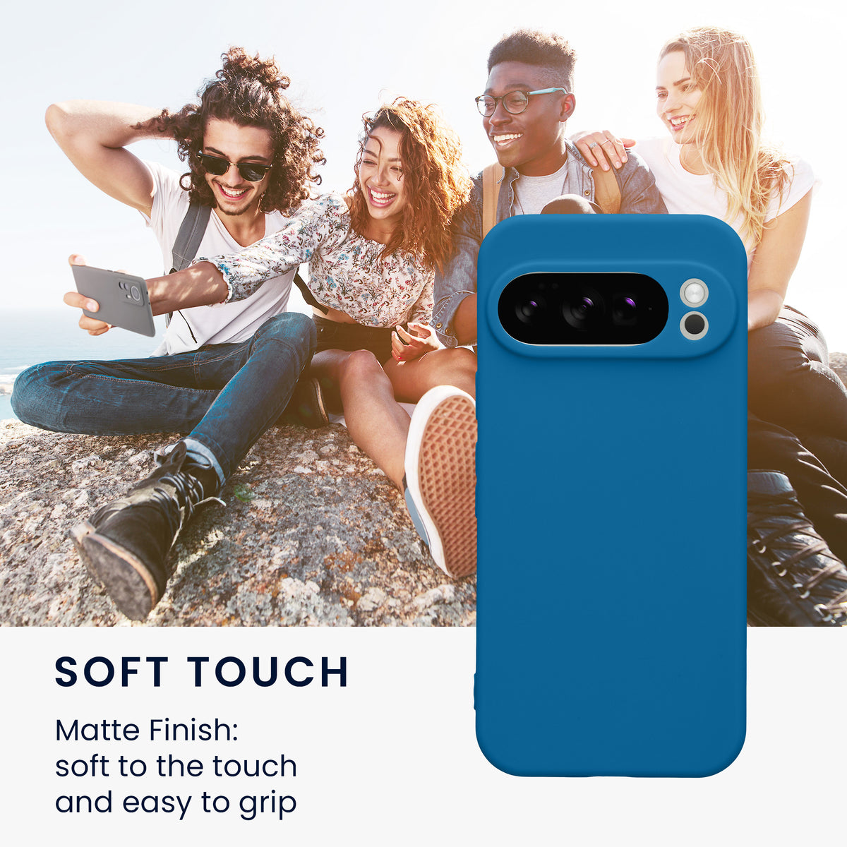 kwmobile Handyhülle für Google Pixel 10 Pro Hülle - weiches Handy Silikon Case - Schutzhülle Cover