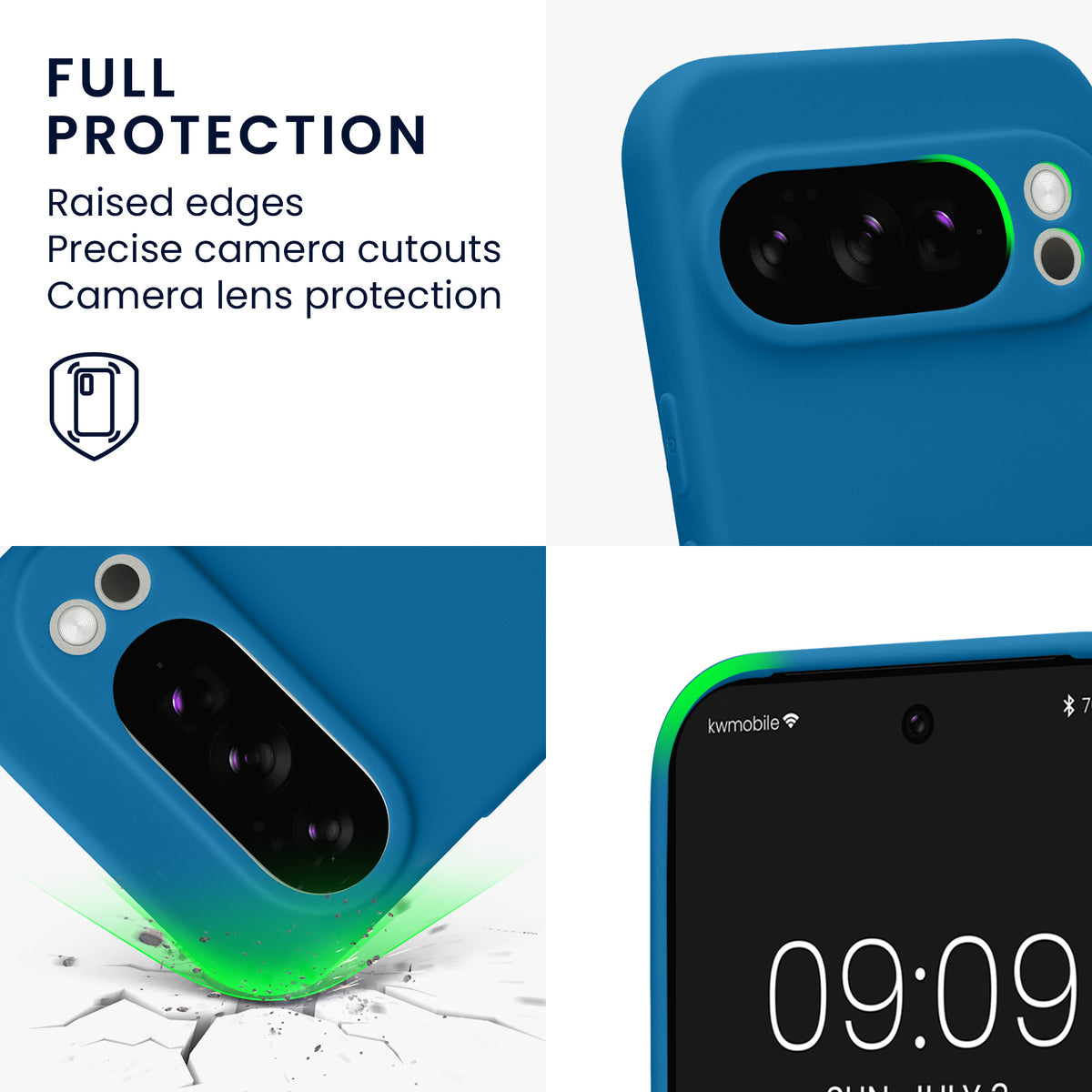 kwmobile Handyhülle für Google Pixel 10 Pro Hülle - weiches Handy Silikon Case - Schutzhülle Cover
