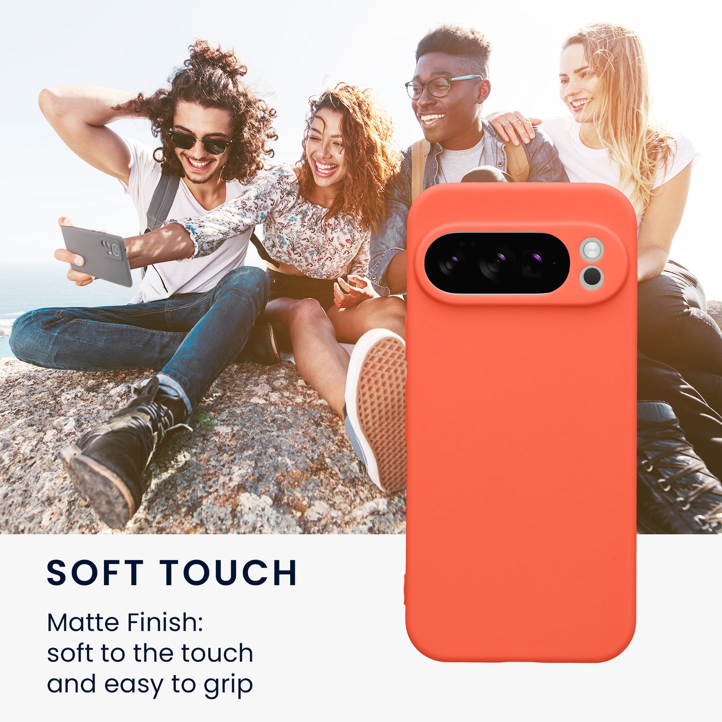 kwmobile Handyhülle für Google Pixel 10 Pro Hülle - weiches Handy Silikon Case - Schutzhülle Cover