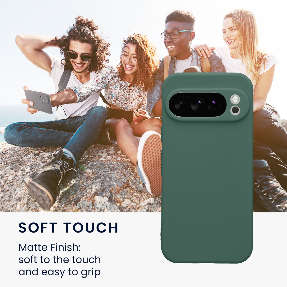kwmobile Handyhülle für Google Pixel 10 Pro Hülle - weiches Handy Silikon Case - Schutzhülle Cover