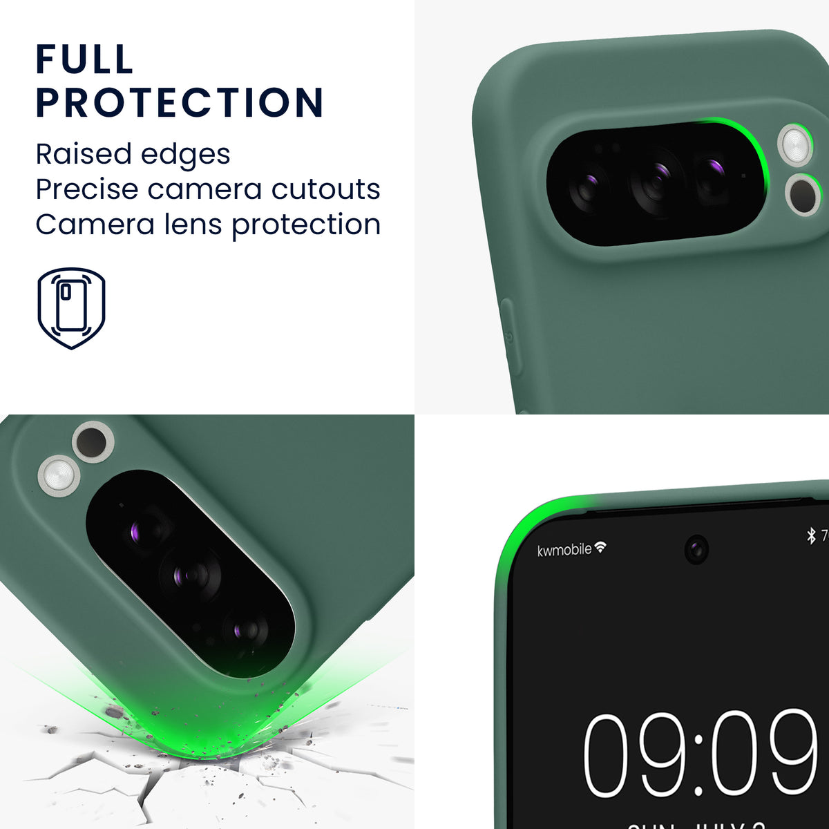 kwmobile Handyhülle für Google Pixel 10 Pro Hülle - weiches Handy Silikon Case - Schutzhülle Cover