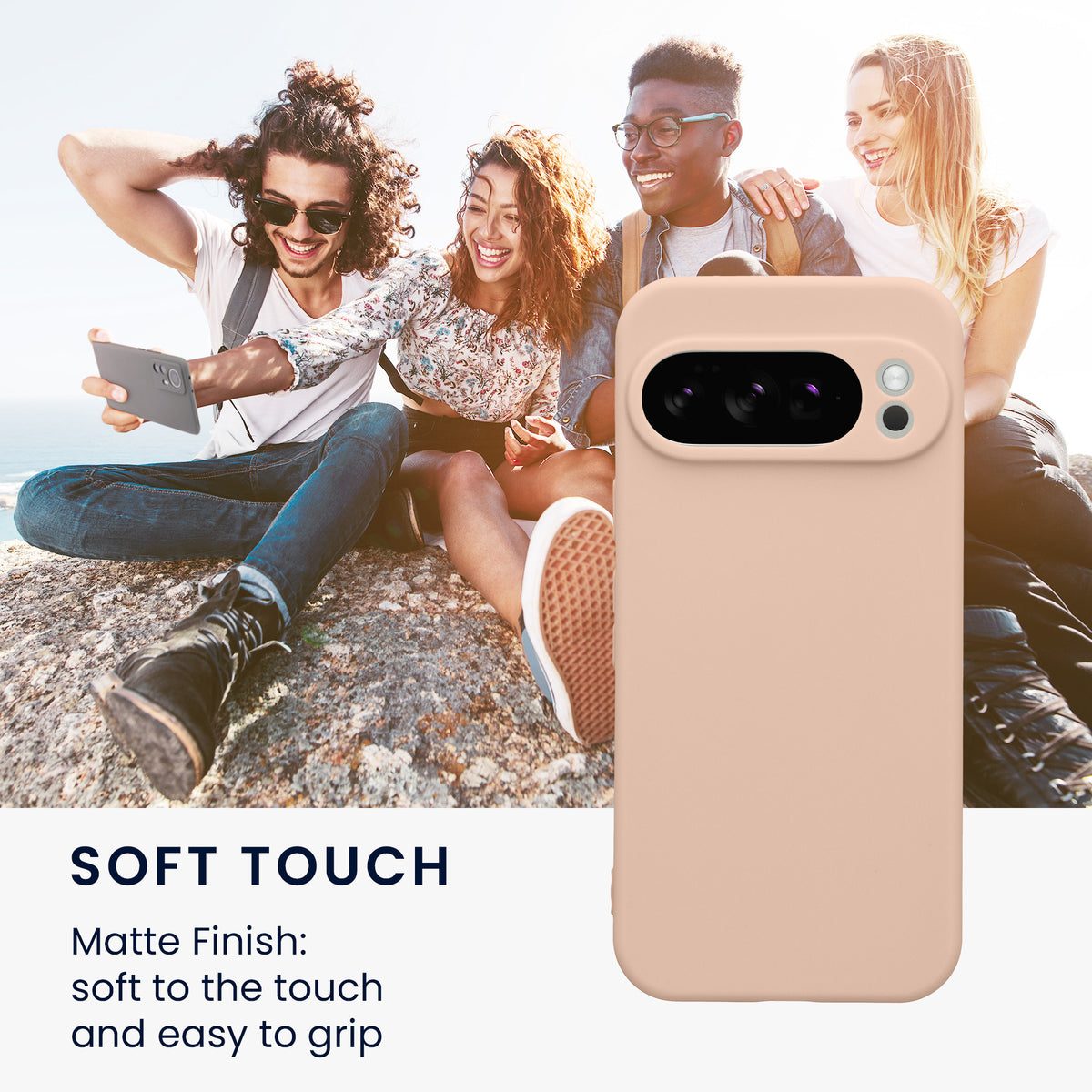 kwmobile Handyhülle für Google Pixel 10 Pro Hülle - weiches Handy Silikon Case - Schutzhülle Cover
