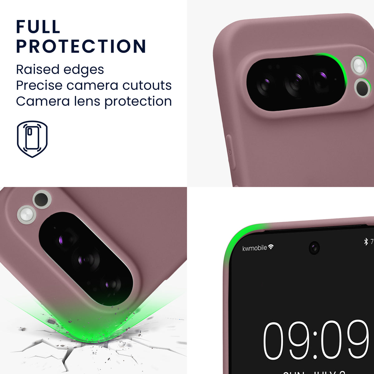 kwmobile Handyhülle für Google Pixel 10 Pro Hülle - weiches Handy Silikon Case - Schutzhülle Cover