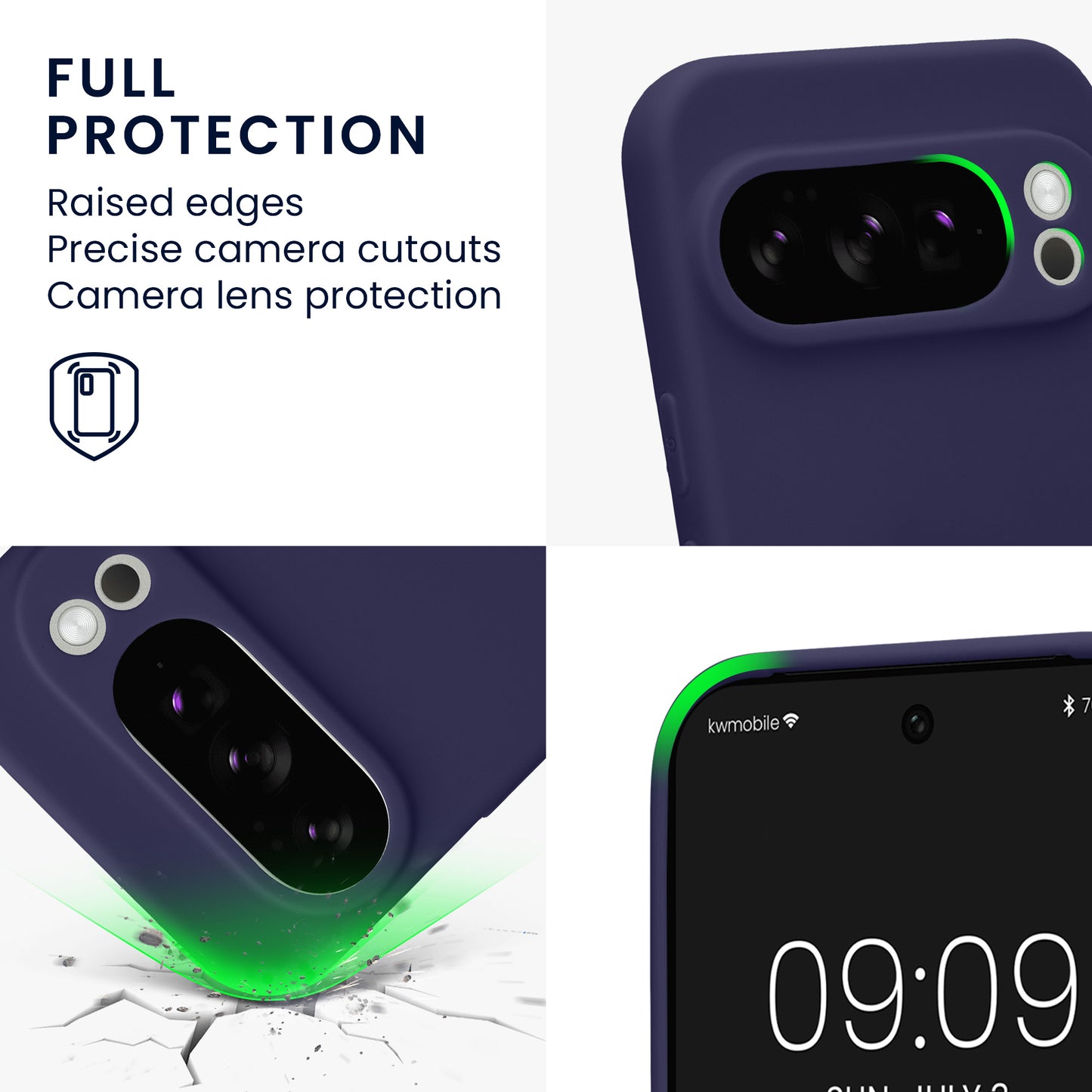 kwmobile Handyhülle für Google Pixel 10 Pro Hülle - weiches Handy Silikon Case - Schutzhülle Cover