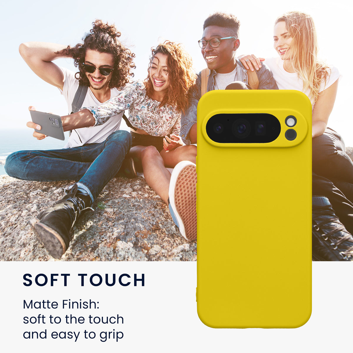 kwmobile Handyhülle für Google Pixel 10 Pro XL Hülle - weiches Handy Silikon Case - Schutzhülle Cover