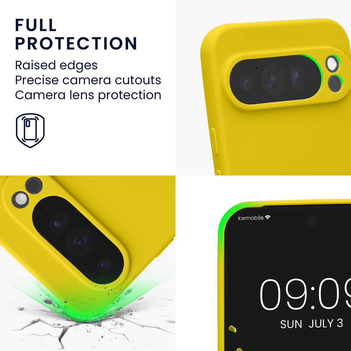 kwmobile Handyhülle für Google Pixel 10 Pro XL Hülle - weiches Handy Silikon Case - Schutzhülle Cover