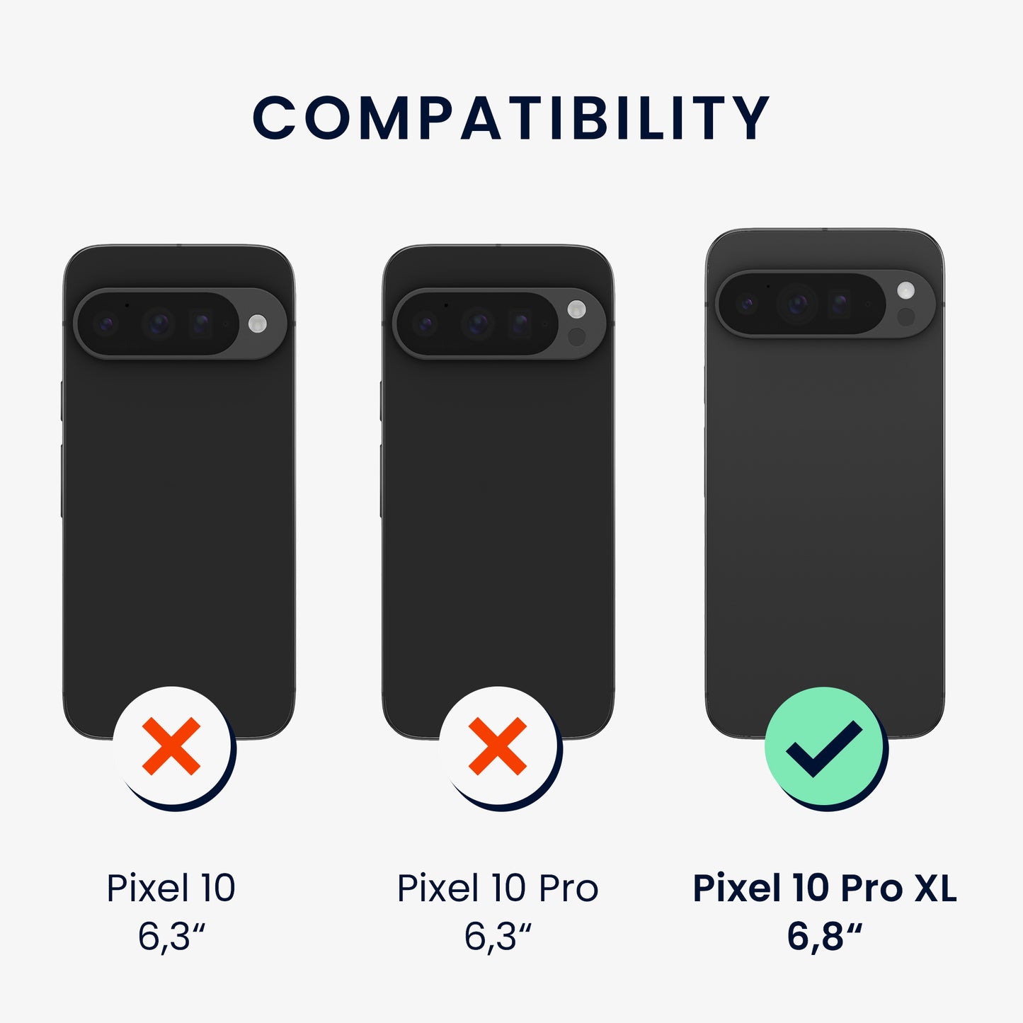 kwmobile Handyhülle für Google Pixel 10 Pro XL Hülle - weiches Handy Silikon Case - Schutzhülle Cover