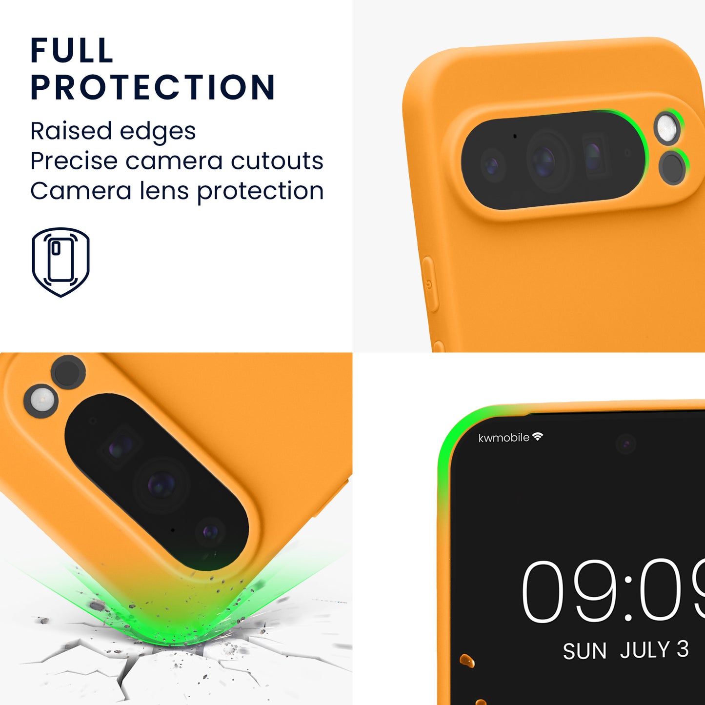 kwmobile Handyhülle für Google Pixel 10 Pro XL Hülle - weiches Handy Silikon Case - Schutzhülle Cover