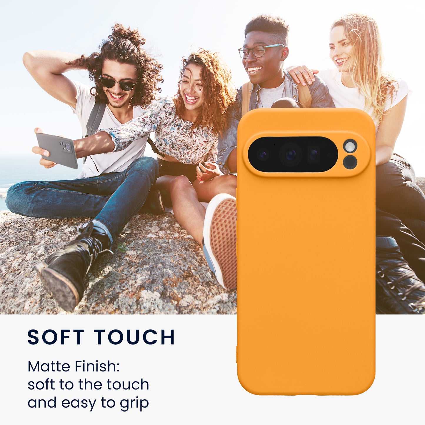 kwmobile Handyhülle für Google Pixel 10 Pro XL Hülle - weiches Handy Silikon Case - Schutzhülle Cover