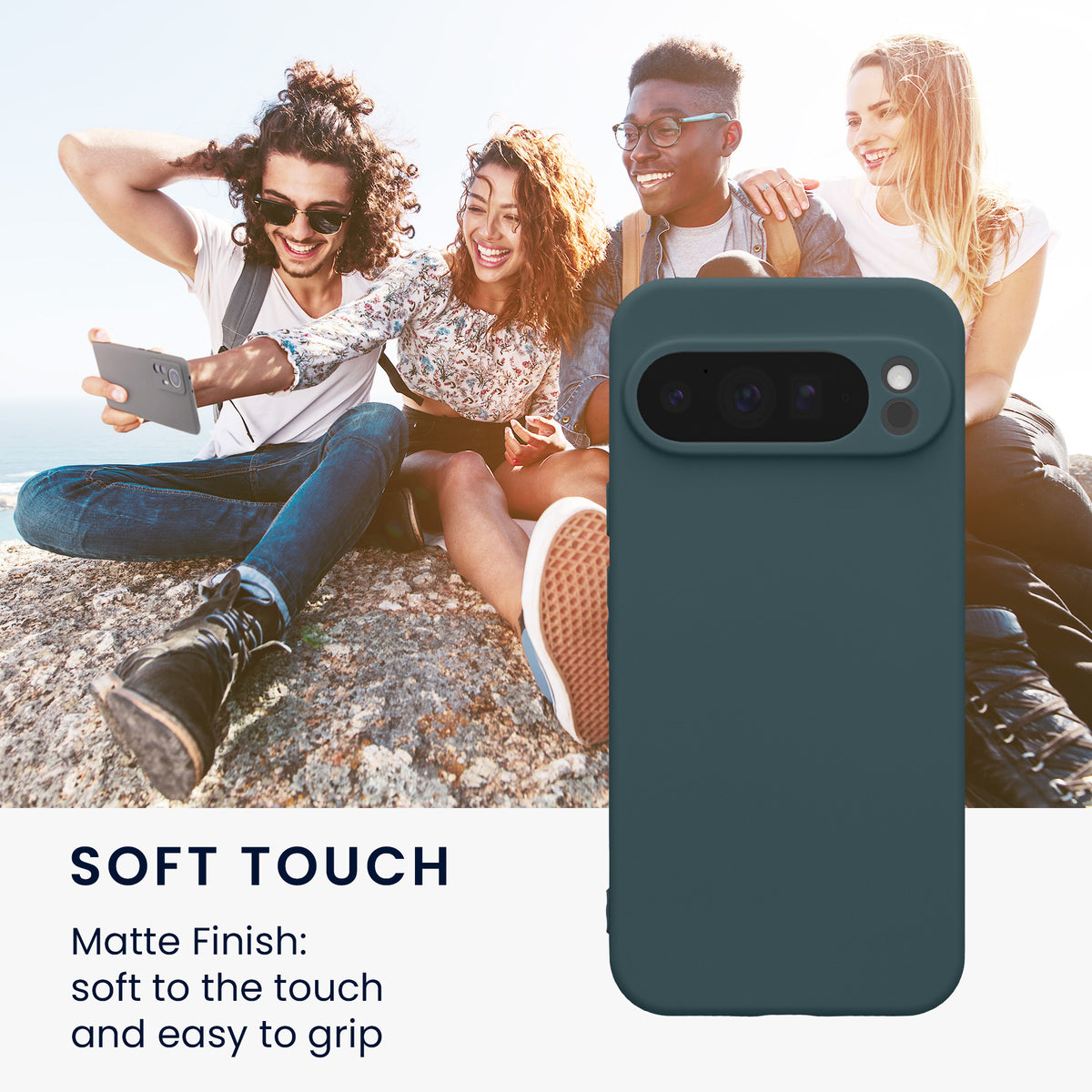 kwmobile Handyhülle für Google Pixel 10 Pro XL Hülle - weiches Handy Silikon Case - Schutzhülle Cover