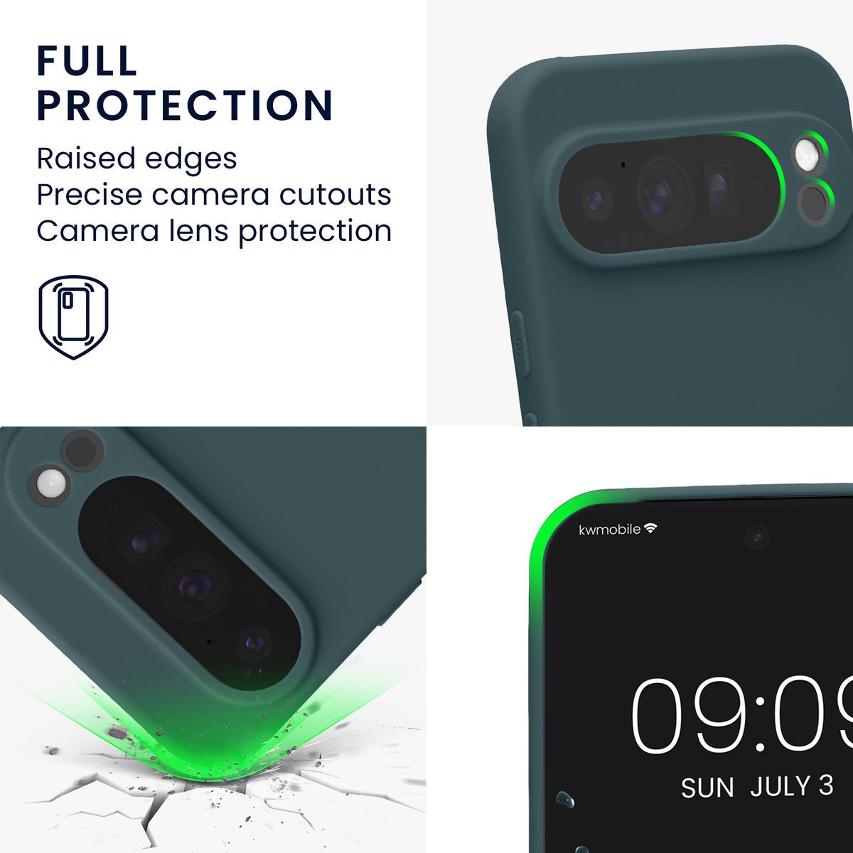 kwmobile Handyhülle für Google Pixel 10 Pro XL Hülle - weiches Handy Silikon Case - Schutzhülle Cover