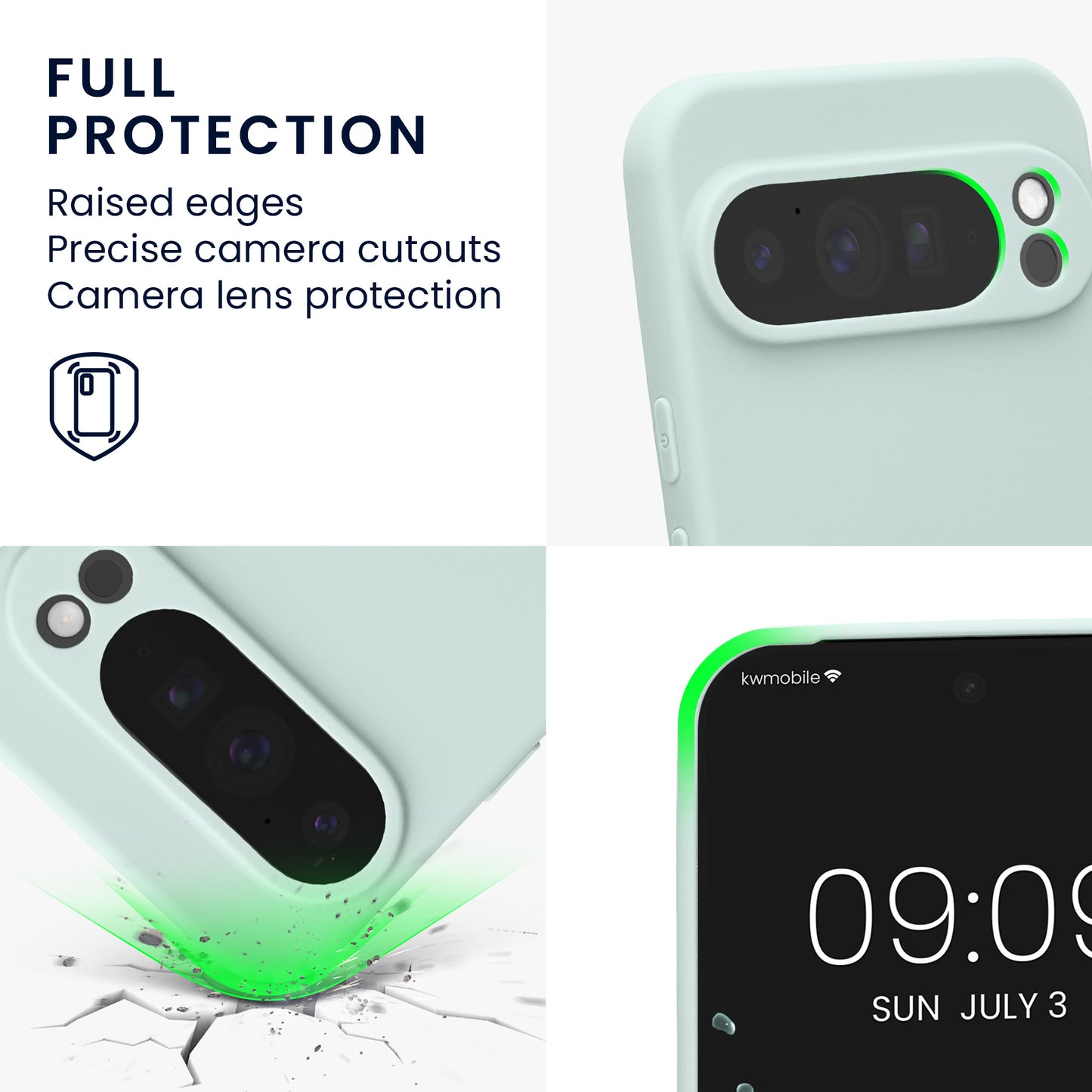 kwmobile Handyhülle für Google Pixel 10 Pro XL Hülle - weiches Handy Silikon Case - Schutzhülle Cover
