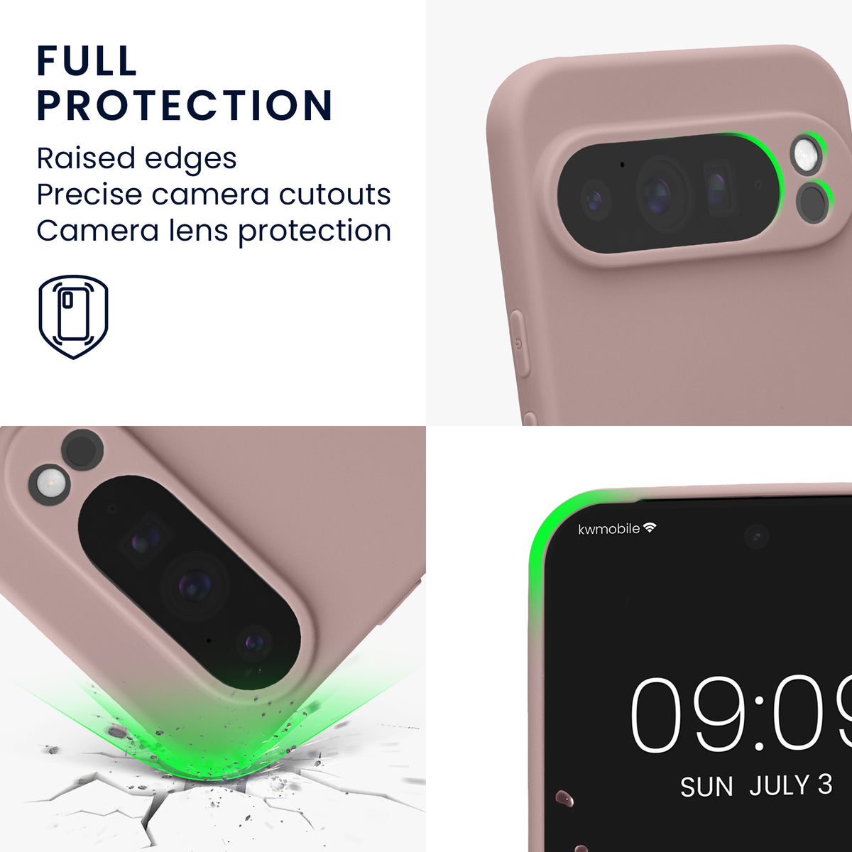 kwmobile Handyhülle für Google Pixel 10 Pro XL Hülle - weiches Handy Silikon Case - Schutzhülle Cover