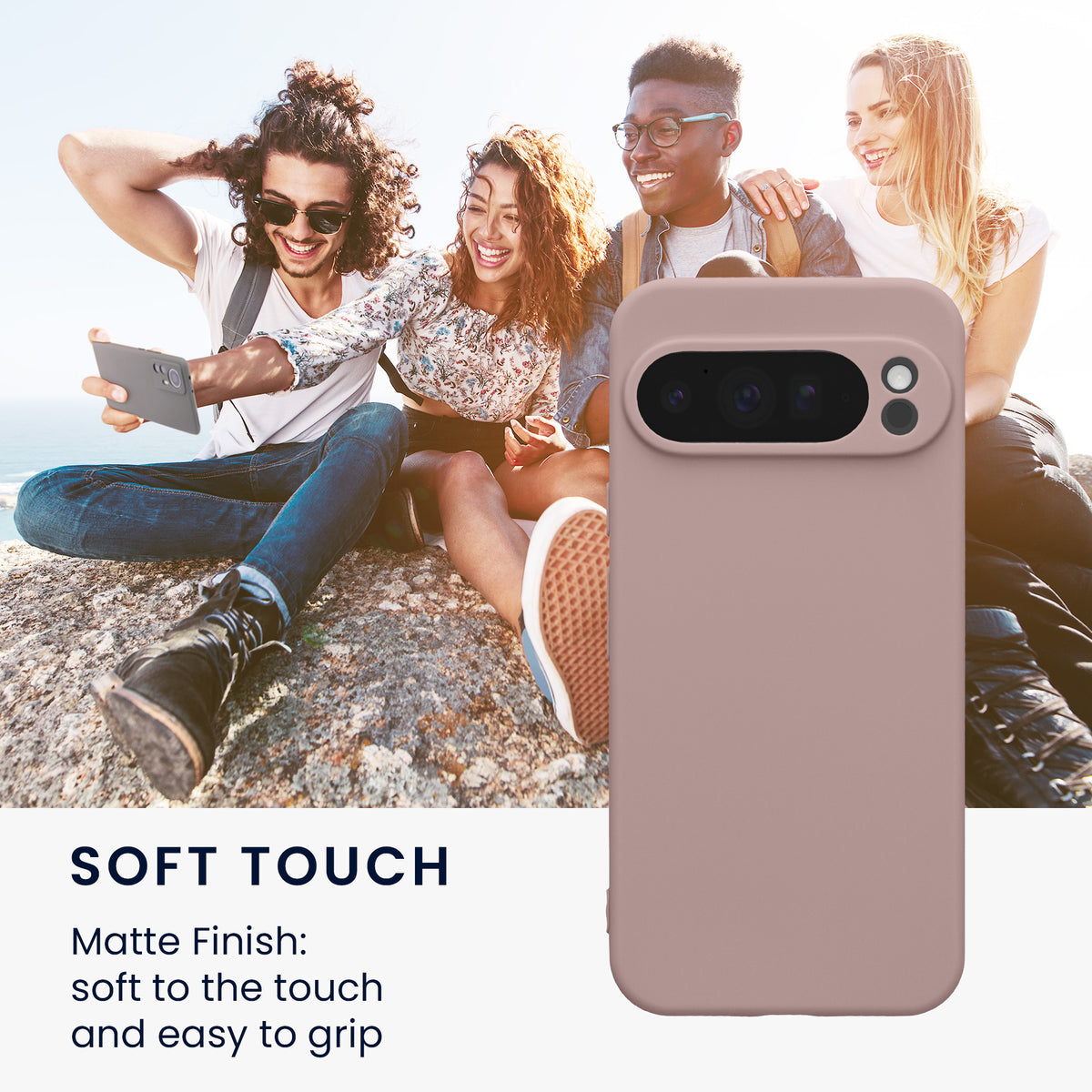 kwmobile Handyhülle für Google Pixel 10 Pro XL Hülle - weiches Handy Silikon Case - Schutzhülle Cover