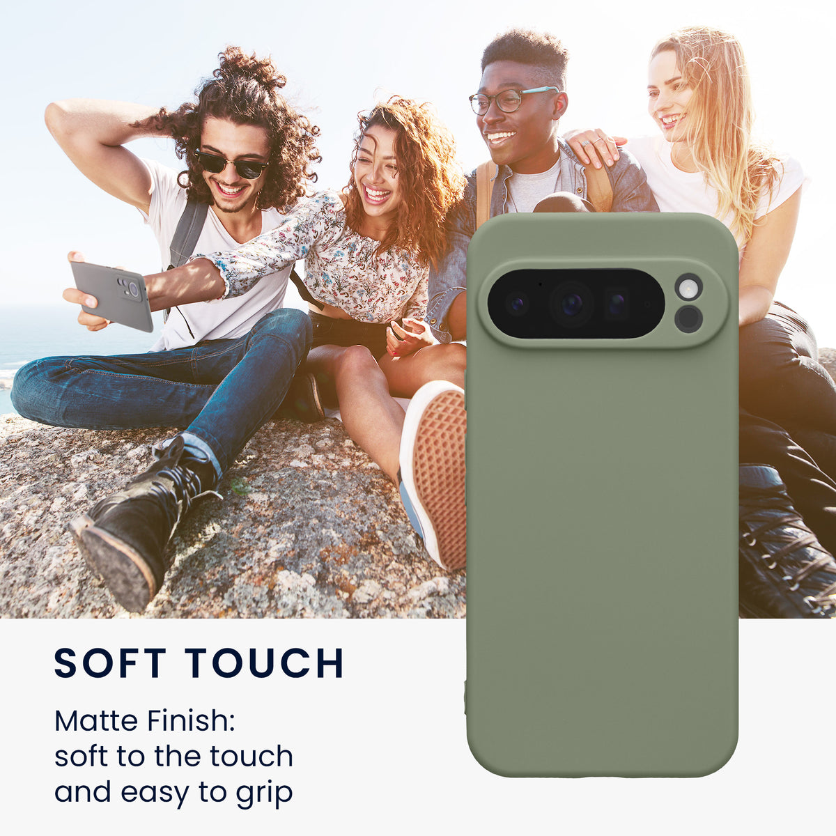 kwmobile Handyhülle für Google Pixel 10 Pro XL Hülle - weiches Handy Silikon Case - Schutzhülle Cover