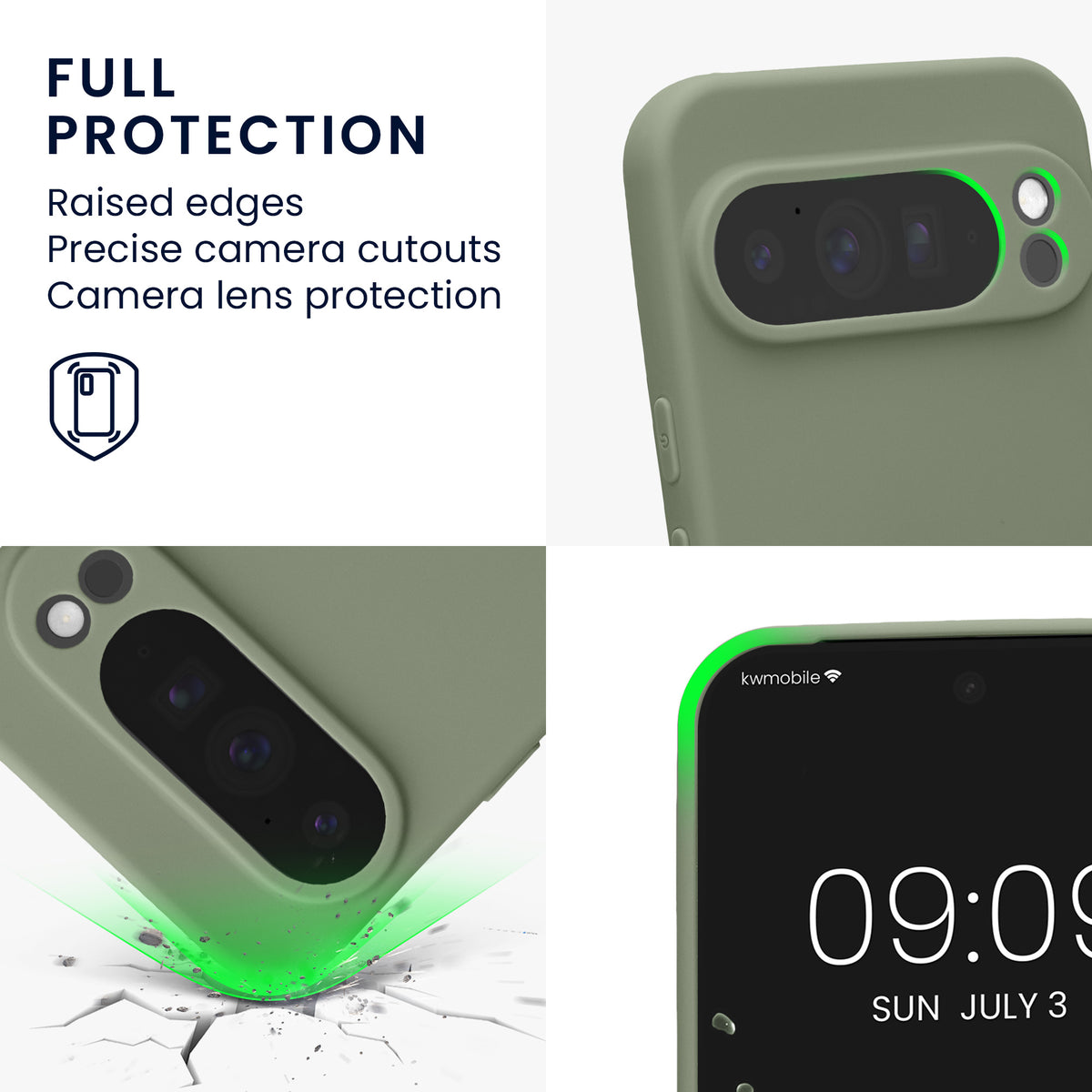 kwmobile Handyhülle für Google Pixel 10 Pro XL Hülle - weiches Handy Silikon Case - Schutzhülle Cover