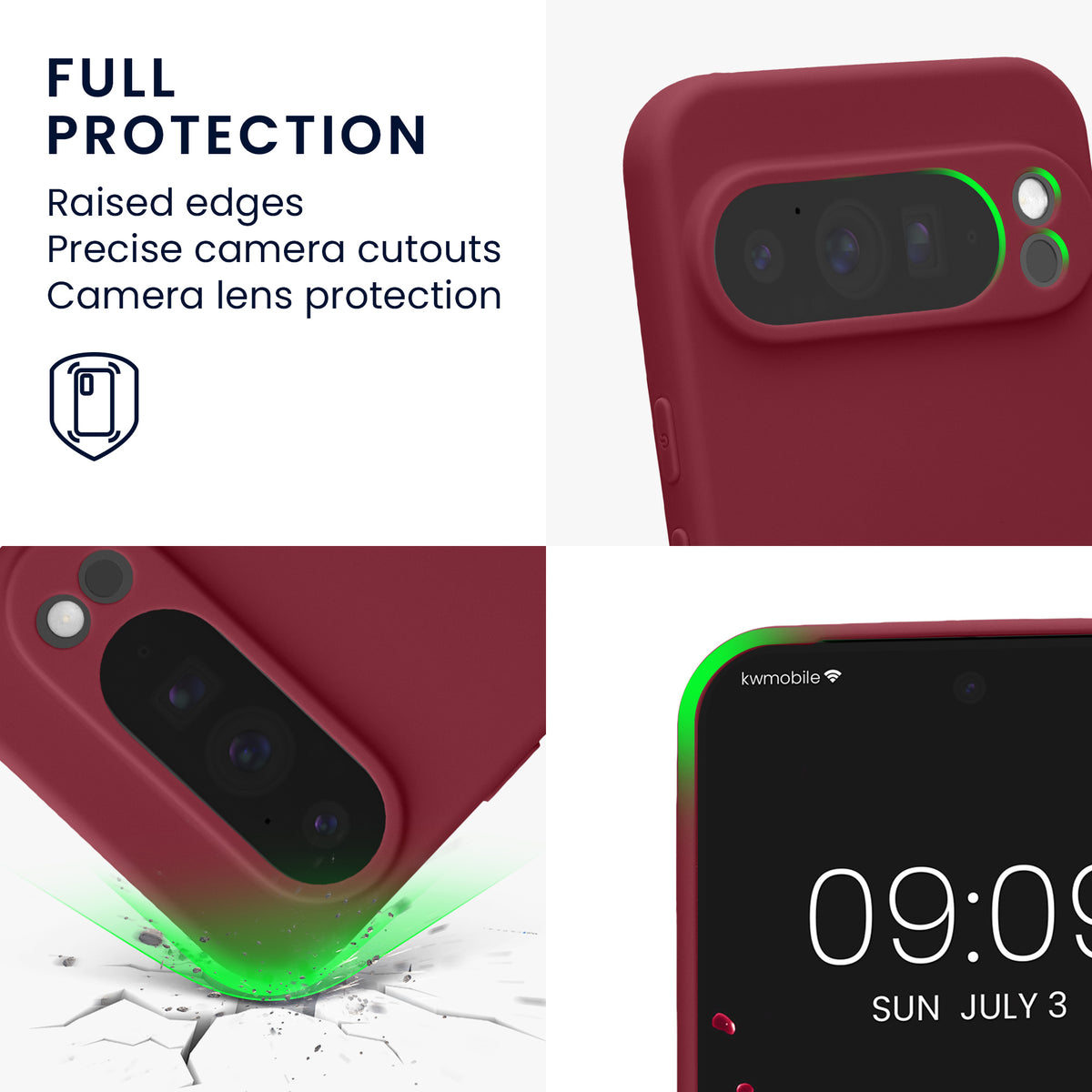 kwmobile Handyhülle für Google Pixel 10 Pro XL Hülle - weiches Handy Silikon Case - Schutzhülle Cover