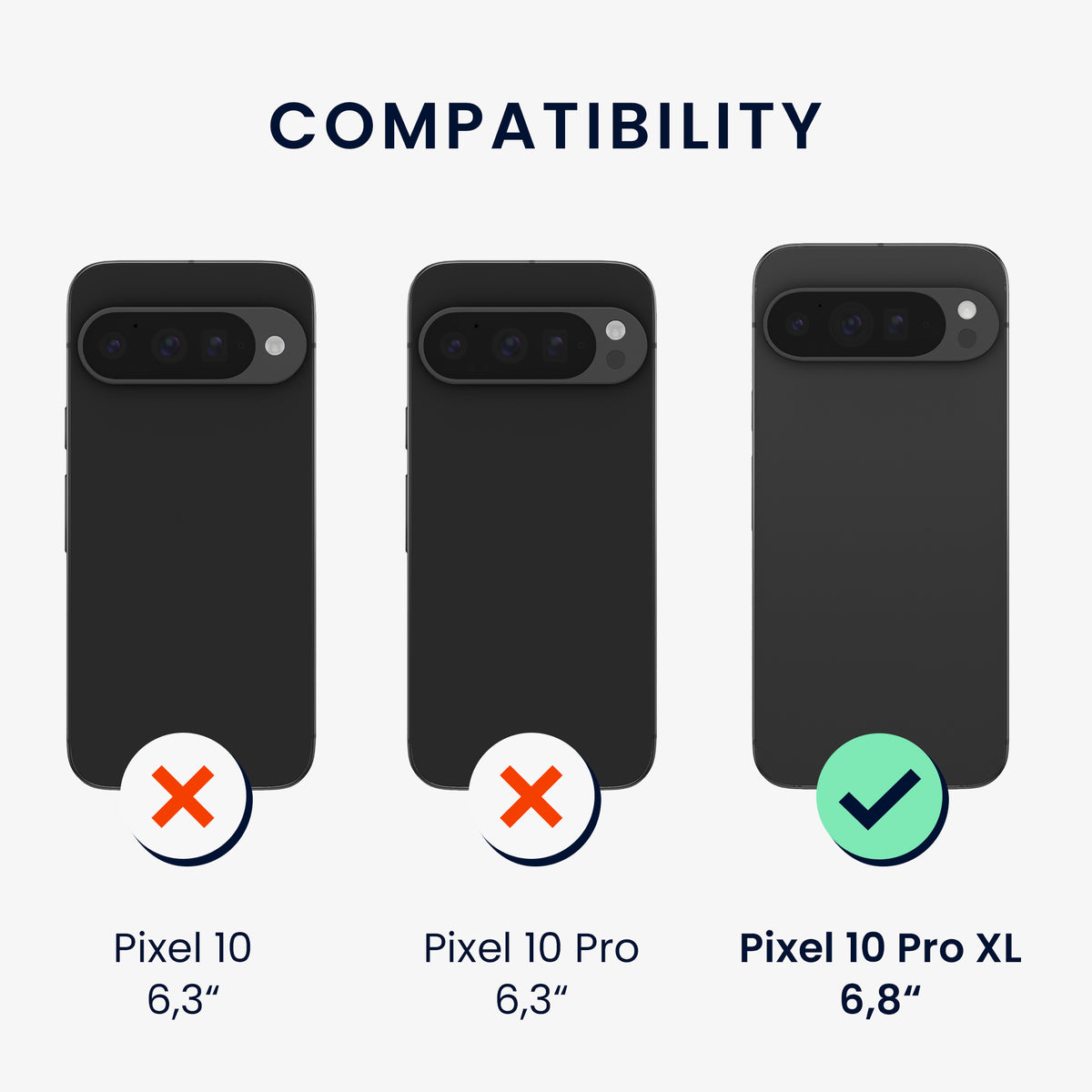 kwmobile Handyhülle für Google Pixel 10 Pro XL Hülle - weiches Handy Silikon Case - Schutzhülle Cover