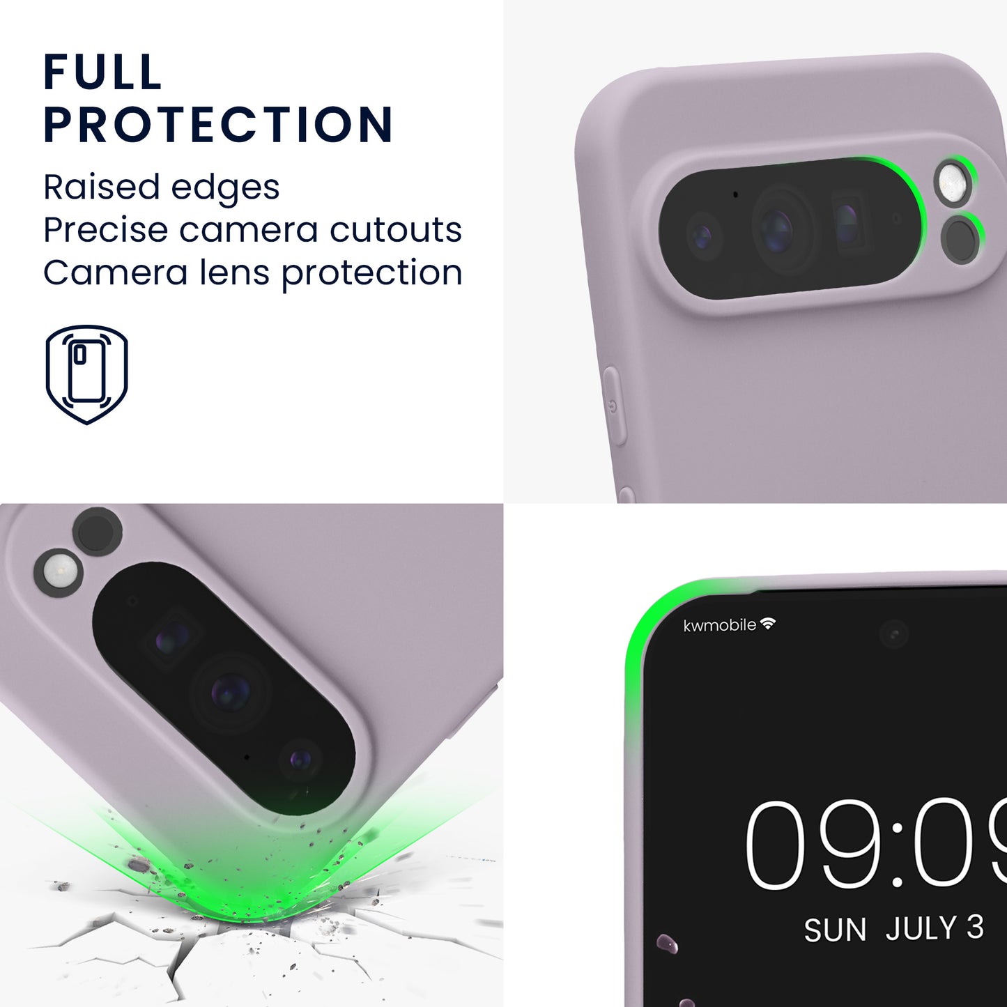 kwmobile Handyhülle für Google Pixel 10 Pro XL Hülle - weiches Handy Silikon Case - Schutzhülle Cover