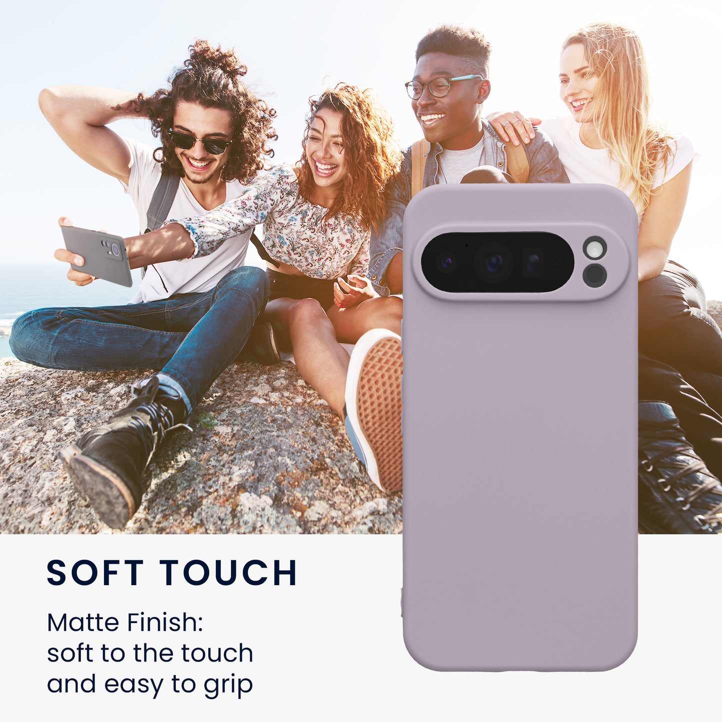 kwmobile Handyhülle für Google Pixel 10 Pro XL Hülle - weiches Handy Silikon Case - Schutzhülle Cover