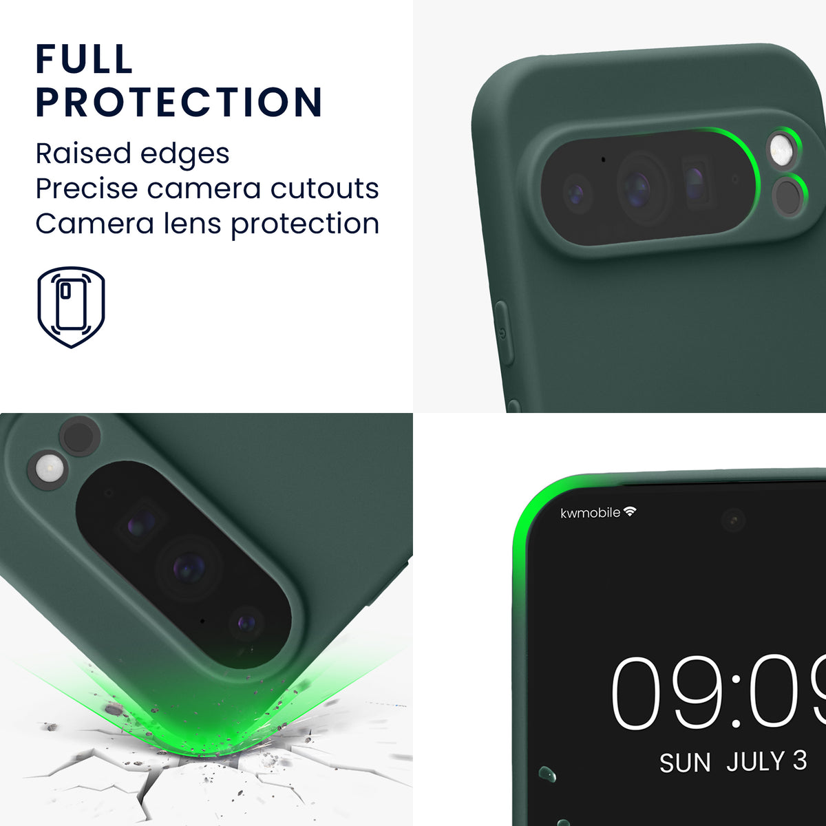 kwmobile Handyhülle für Google Pixel 10 Pro XL Hülle - weiches Handy Silikon Case - Schutzhülle Cover