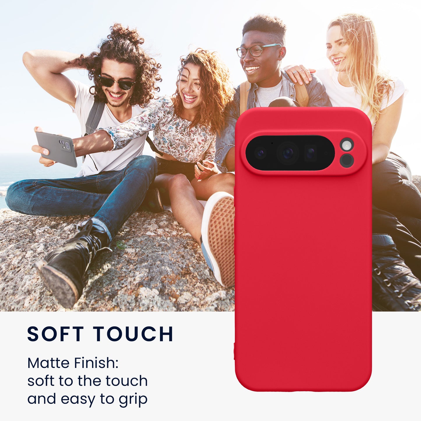 kwmobile Handyhülle für Google Pixel 10 Pro XL Hülle - weiches Handy Silikon Case - Schutzhülle Cover