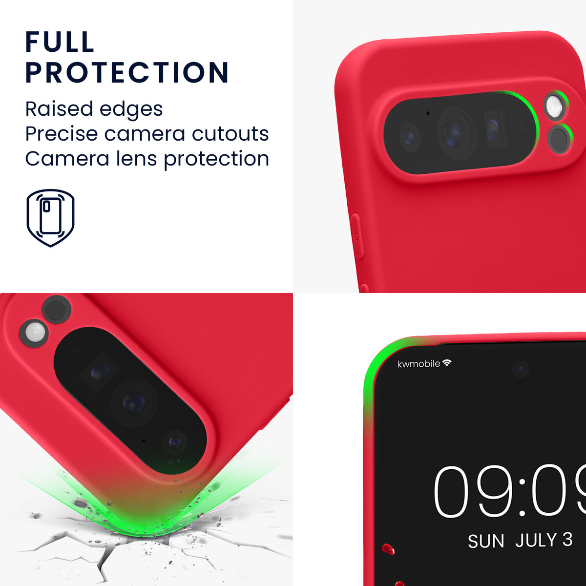 kwmobile Handyhülle für Google Pixel 10 Pro XL Hülle - weiches Handy Silikon Case - Schutzhülle Cover
