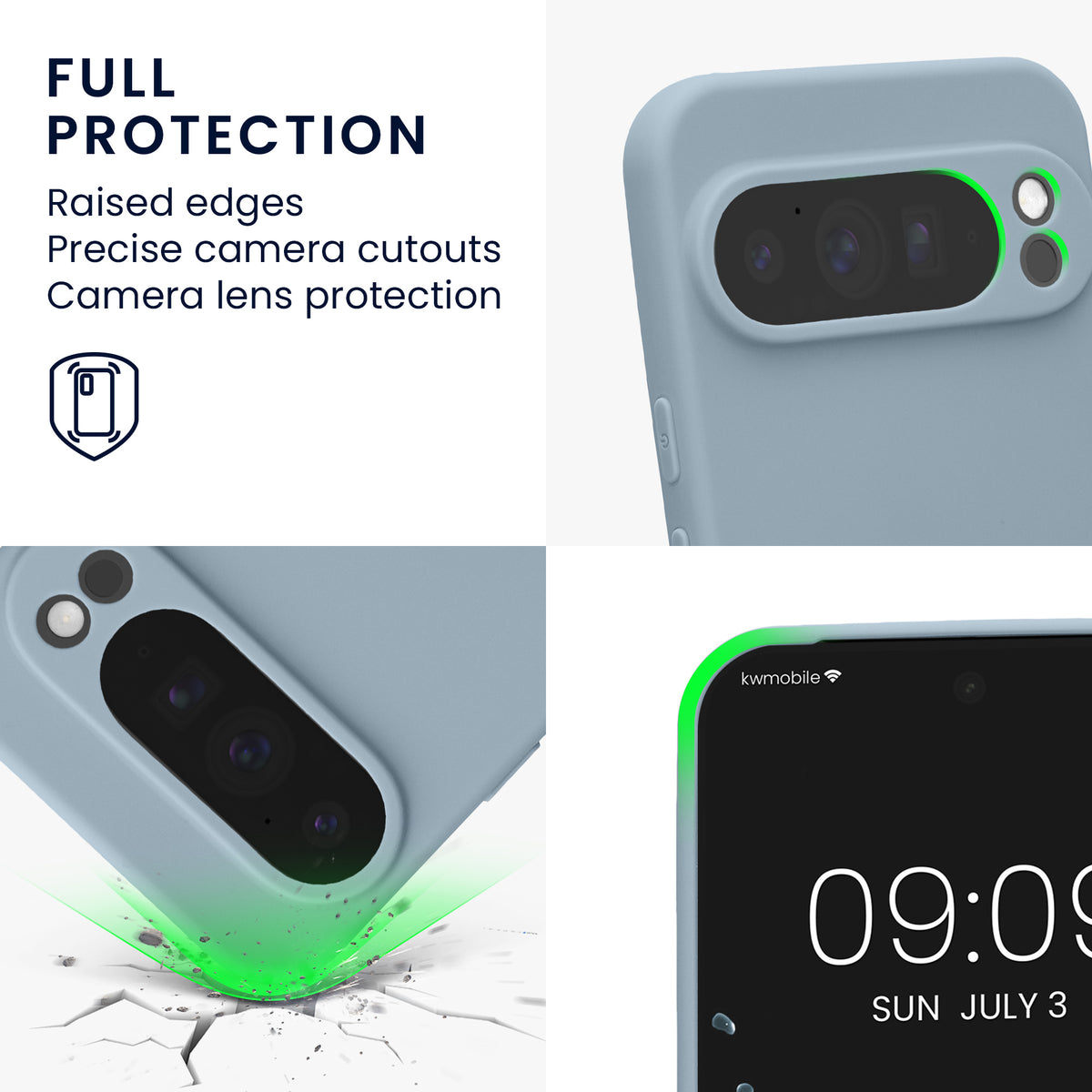kwmobile Handyhülle für Google Pixel 10 Pro XL Hülle - weiches Handy Silikon Case - Schutzhülle Cover
