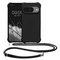 kwmobile Necklace Case kompatibel mit Google Pixel 10 / Pixel 10 Pro Hülle - Cover mit Kordel zum Umhängen - Silikon Schutzhülle