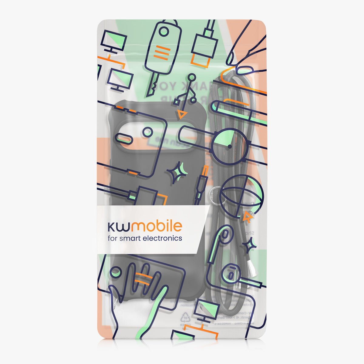 kwmobile Necklace Case kompatibel mit Google Pixel 10 / Pixel 10 Pro Hülle - Cover mit Kordel zum Umhängen - Silikon Schutzhülle