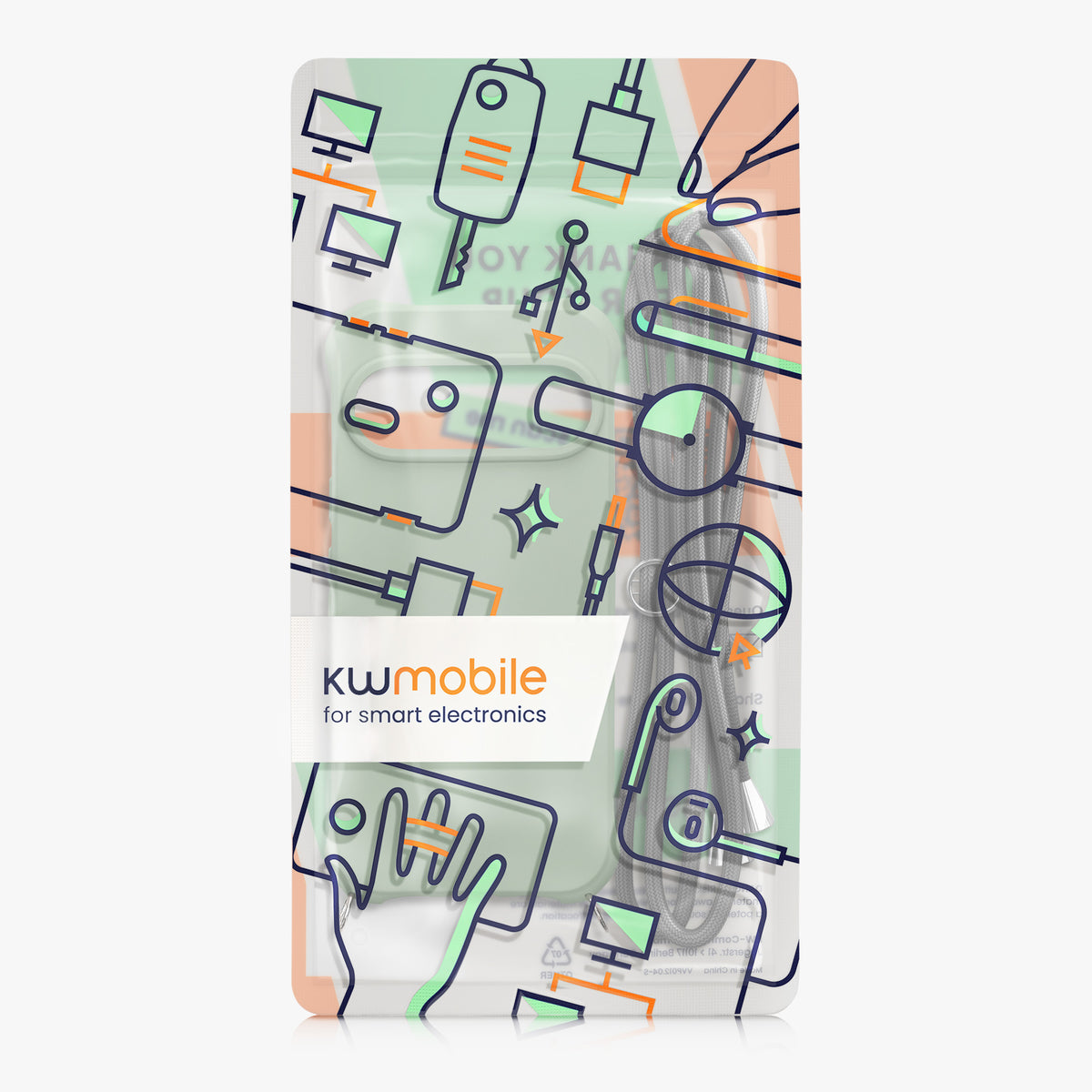 kwmobile Necklace Case kompatibel mit Google Pixel 10 / Pixel 10 Pro Hülle - Cover mit Kordel zum Umhängen - Silikon Schutzhülle