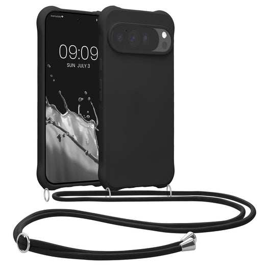 kwmobile Necklace Case kompatibel mit Google Pixel 10 Pro XL Hülle - Cover mit Kordel zum Umhängen - Silikon Schutzhülle