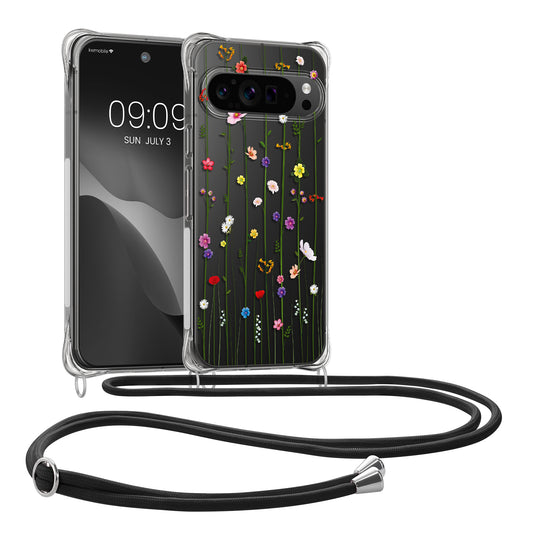 kwmobile Necklace Case kompatibel mit Google Pixel 10 Hülle - Silikon Cover mit Handykette