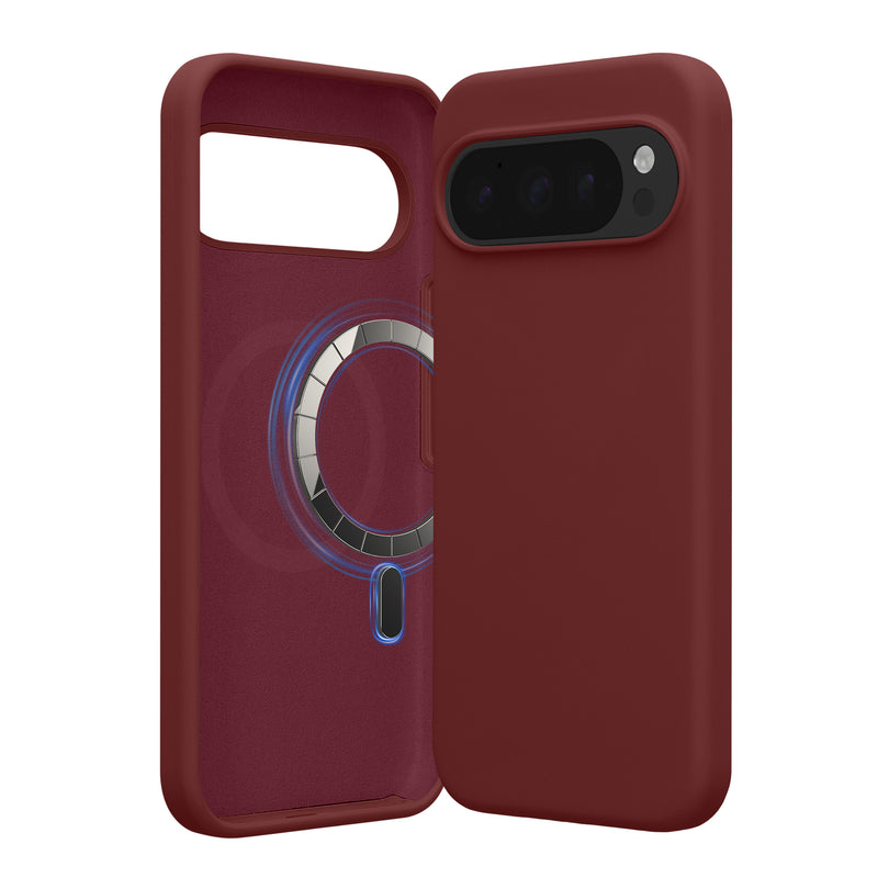 kwmobile Hülle kompatibel mit Google Pixel 10 Pro XL Hülle - magnetisches Silikon Case kompatibel mit MagSafe - Cover gummiert